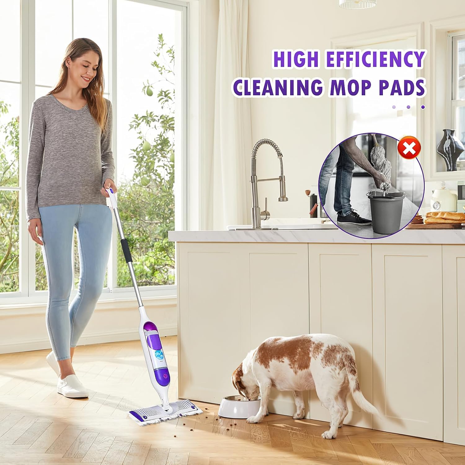 Pure Realm 18-Count Swiffer PowerMop Refills Durable Effective Multi-Surface Mop Pads