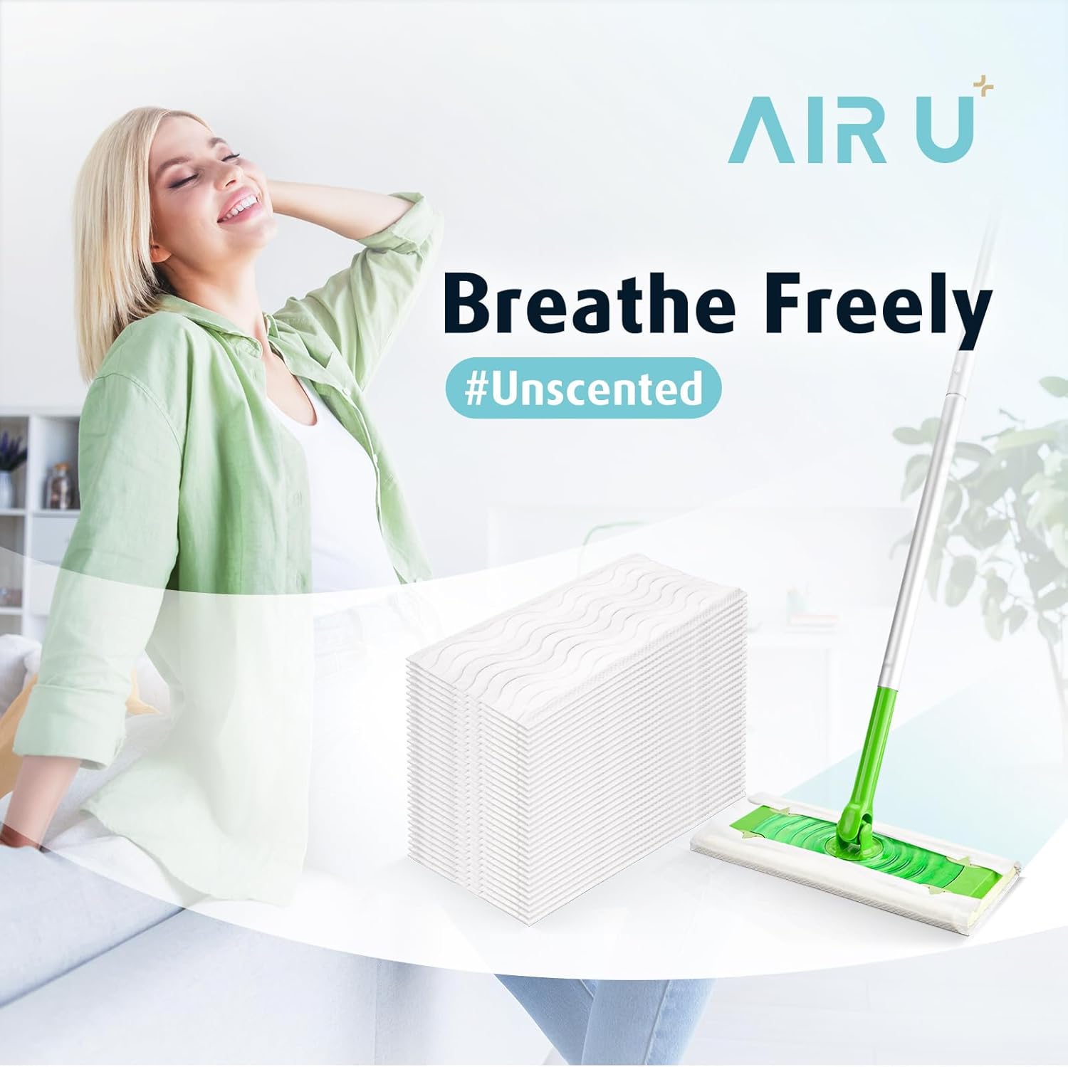 AIR U Wet Mopping Wipes 30 Count
