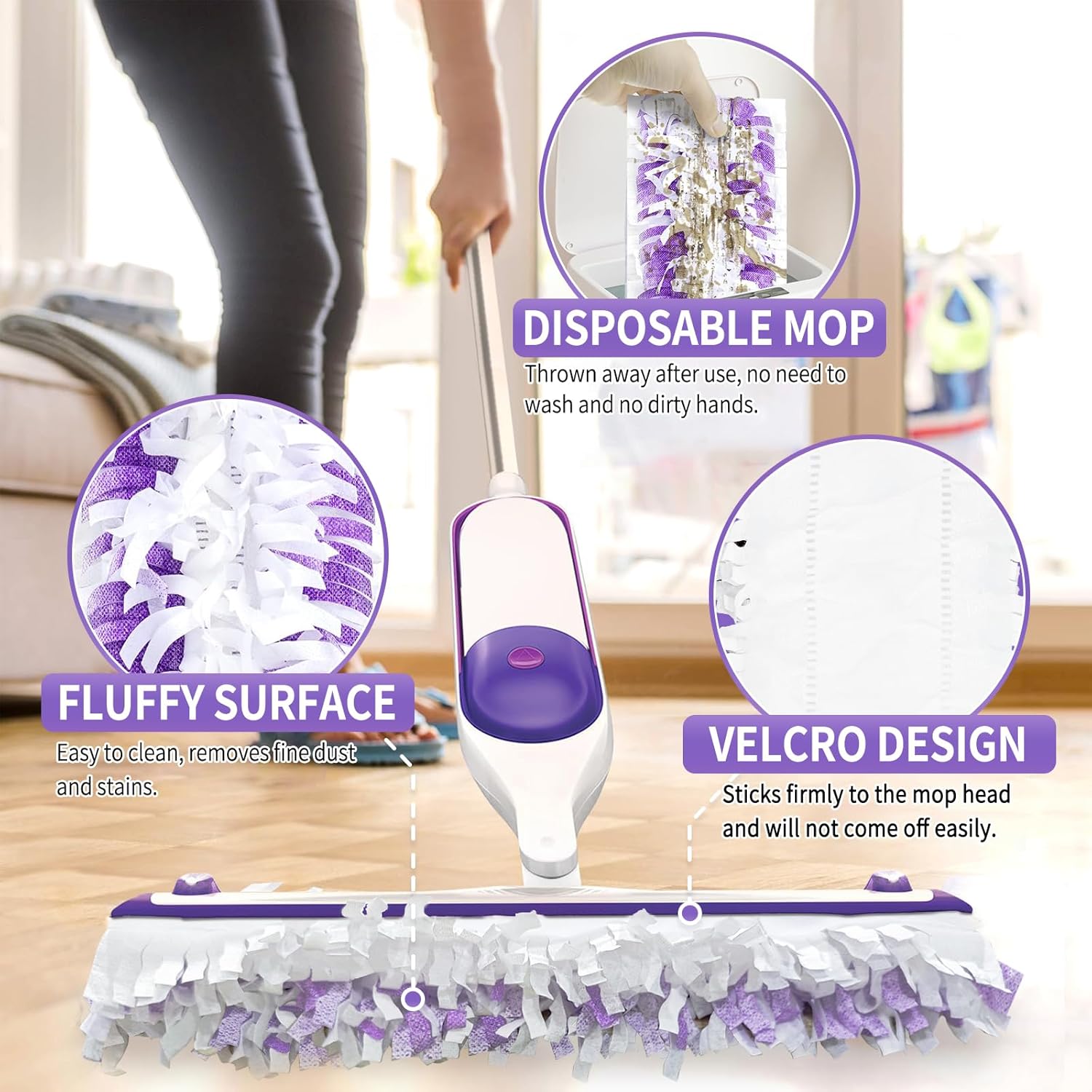 Hofosi 25PCS Swiffer PowerMop Mopping Pads