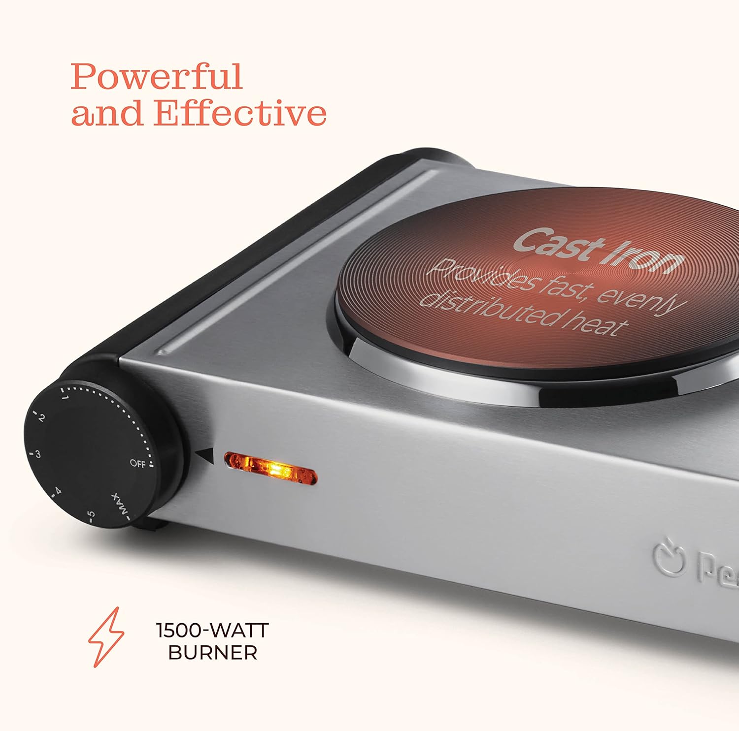 Powerful Electric Double Stovetop for Kitchen Use