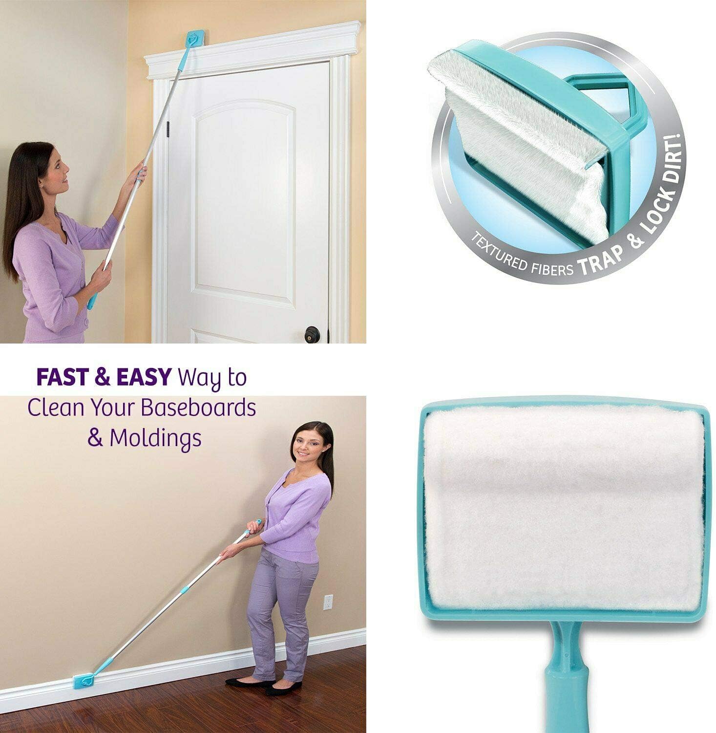 Mop Baseboard Brush Buddy