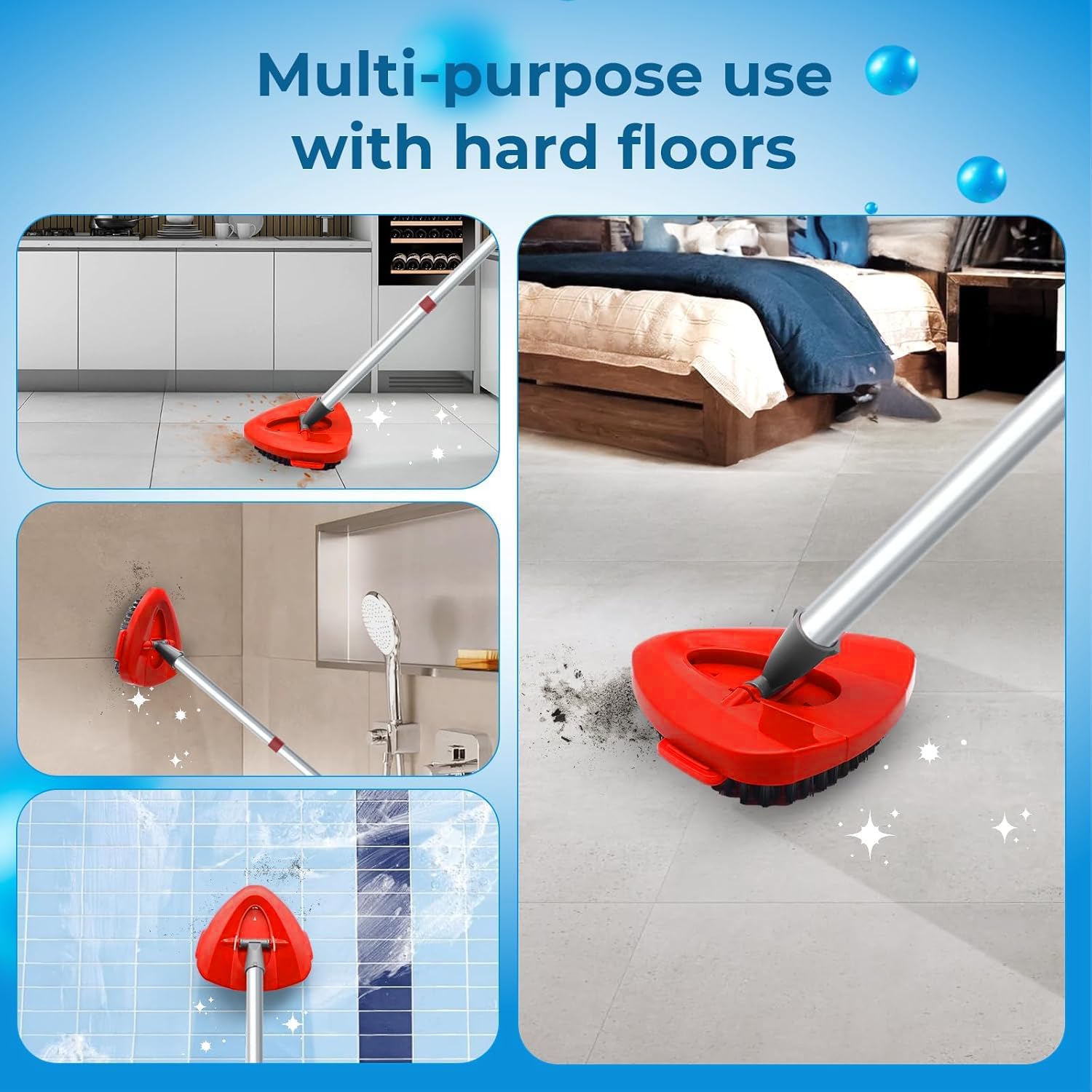 WAKAYOYO Replacement Scrub Brush Head for Cedar EasyWring 1 Tank Mop