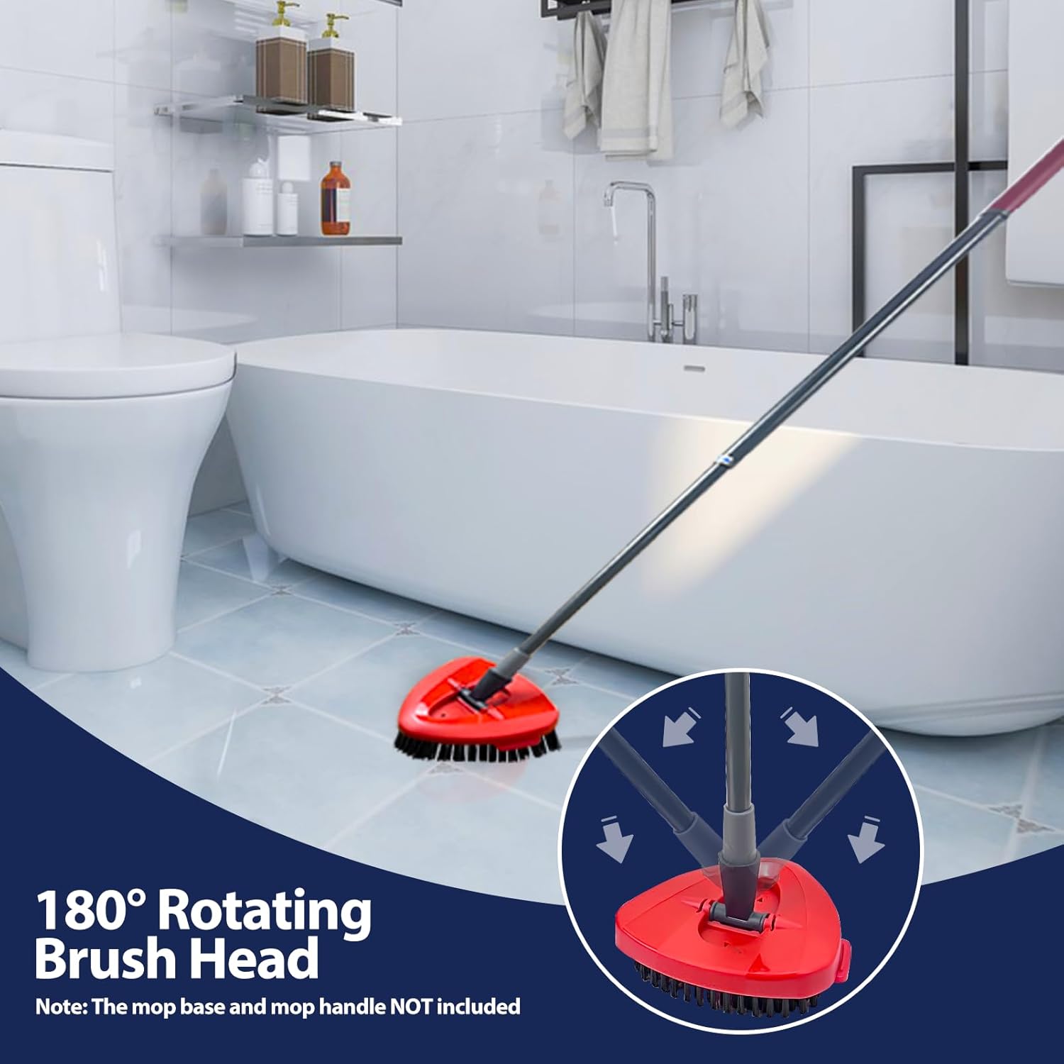 Professional Spin Mop scrub brush head replacement for easywring 1-tank system