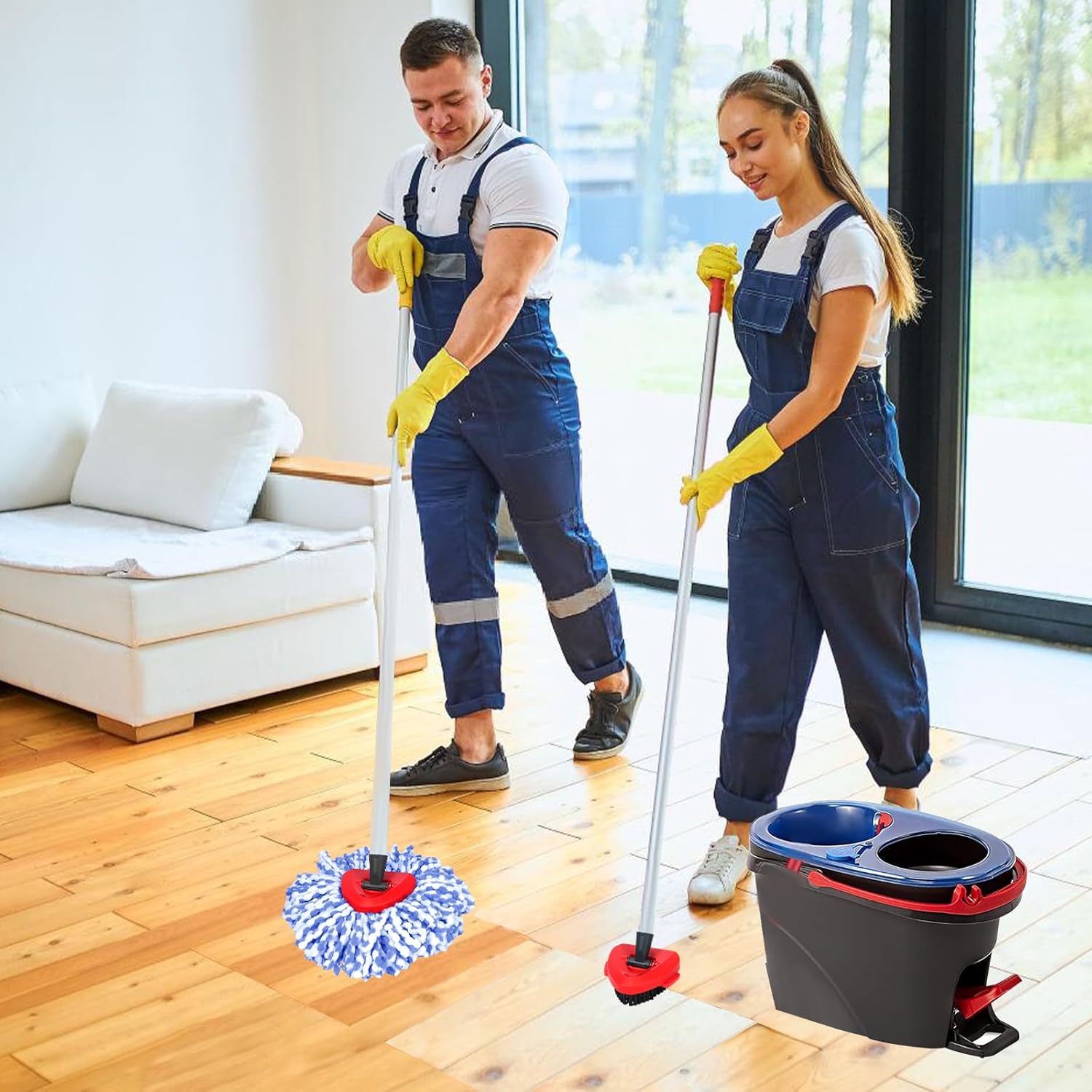 Microfiber Mop Heads for OCan cider RinseClean 2-Tank System