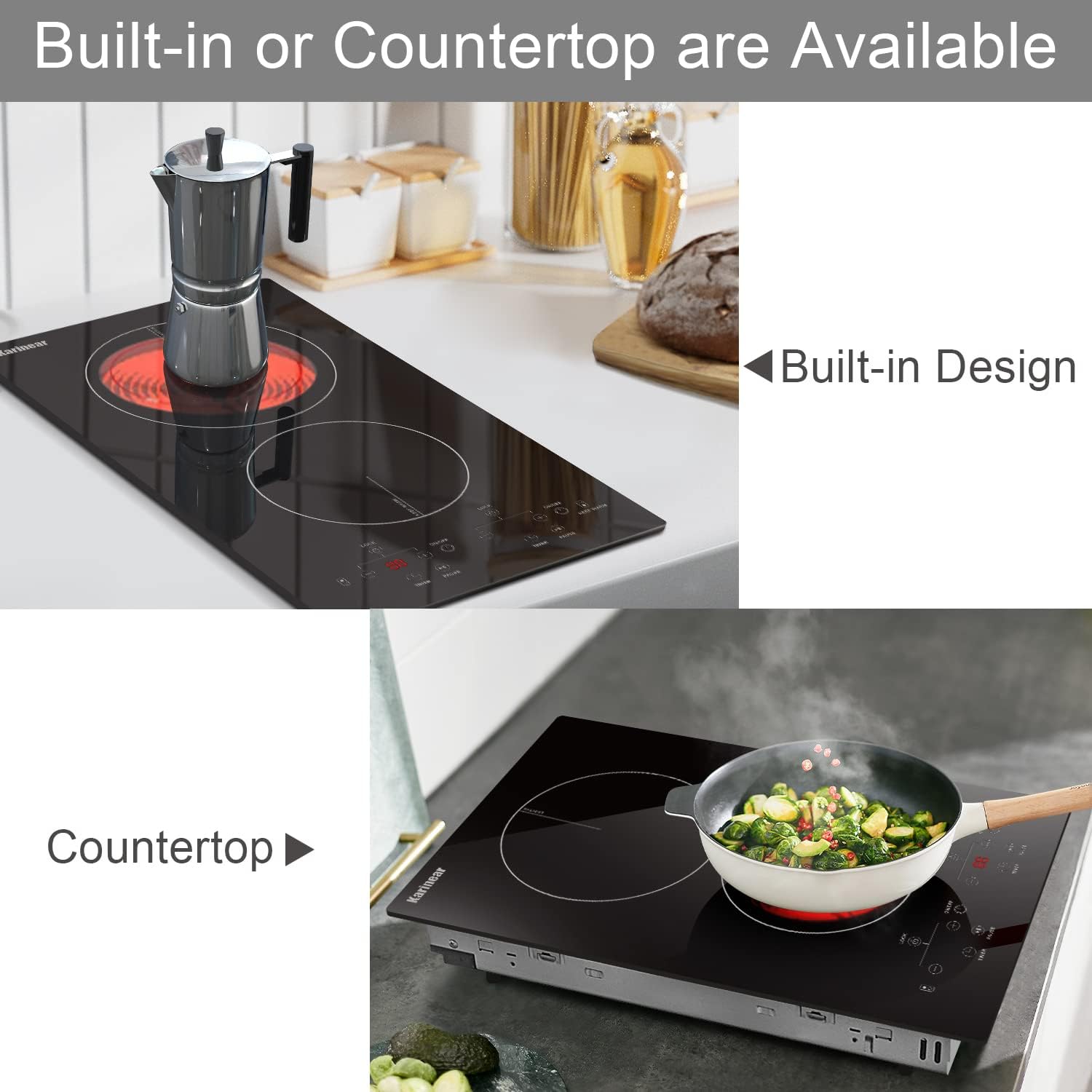 Two Burner Plug-In Electric Cooktop