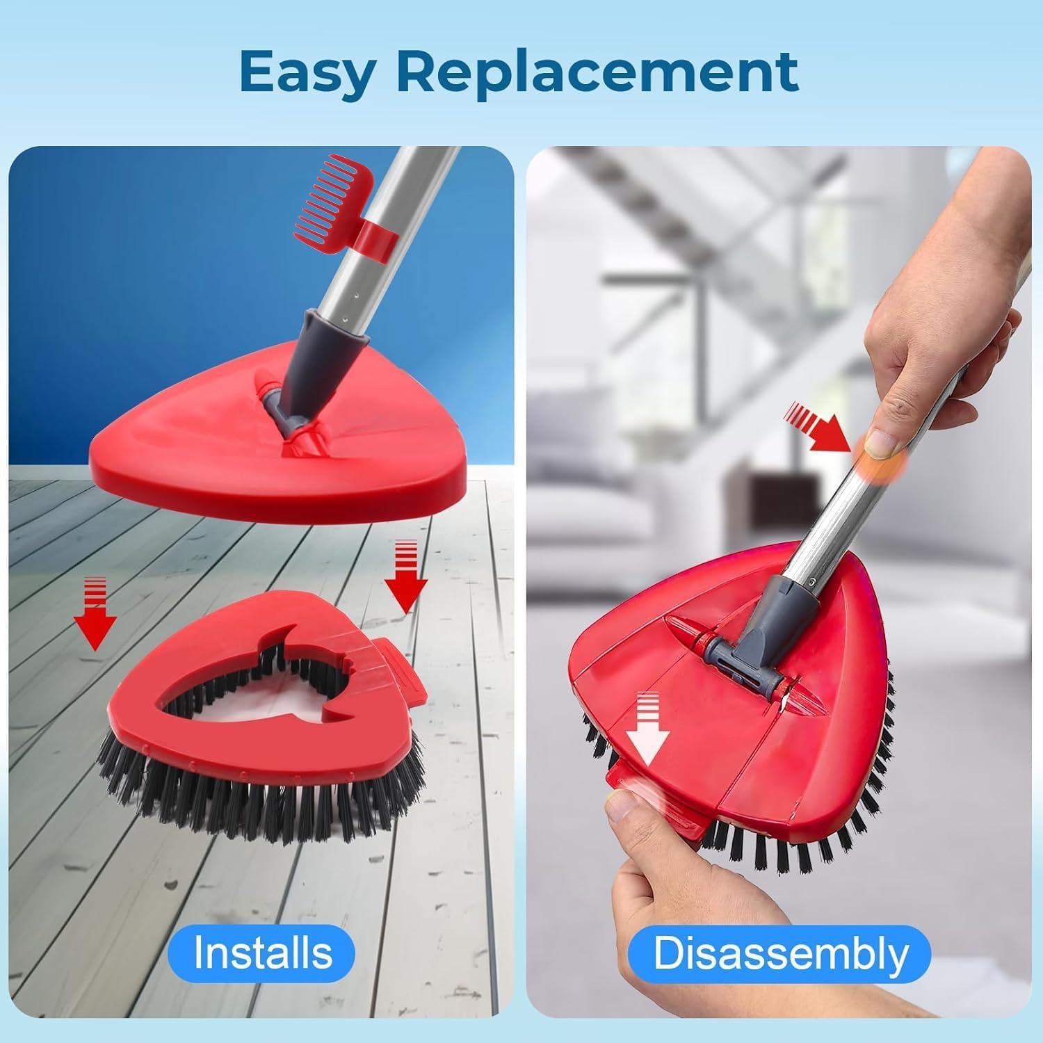 Ultimate Easy Replaceable Spin Mop Head for WAKAYOYO Microfiber Spin Mop