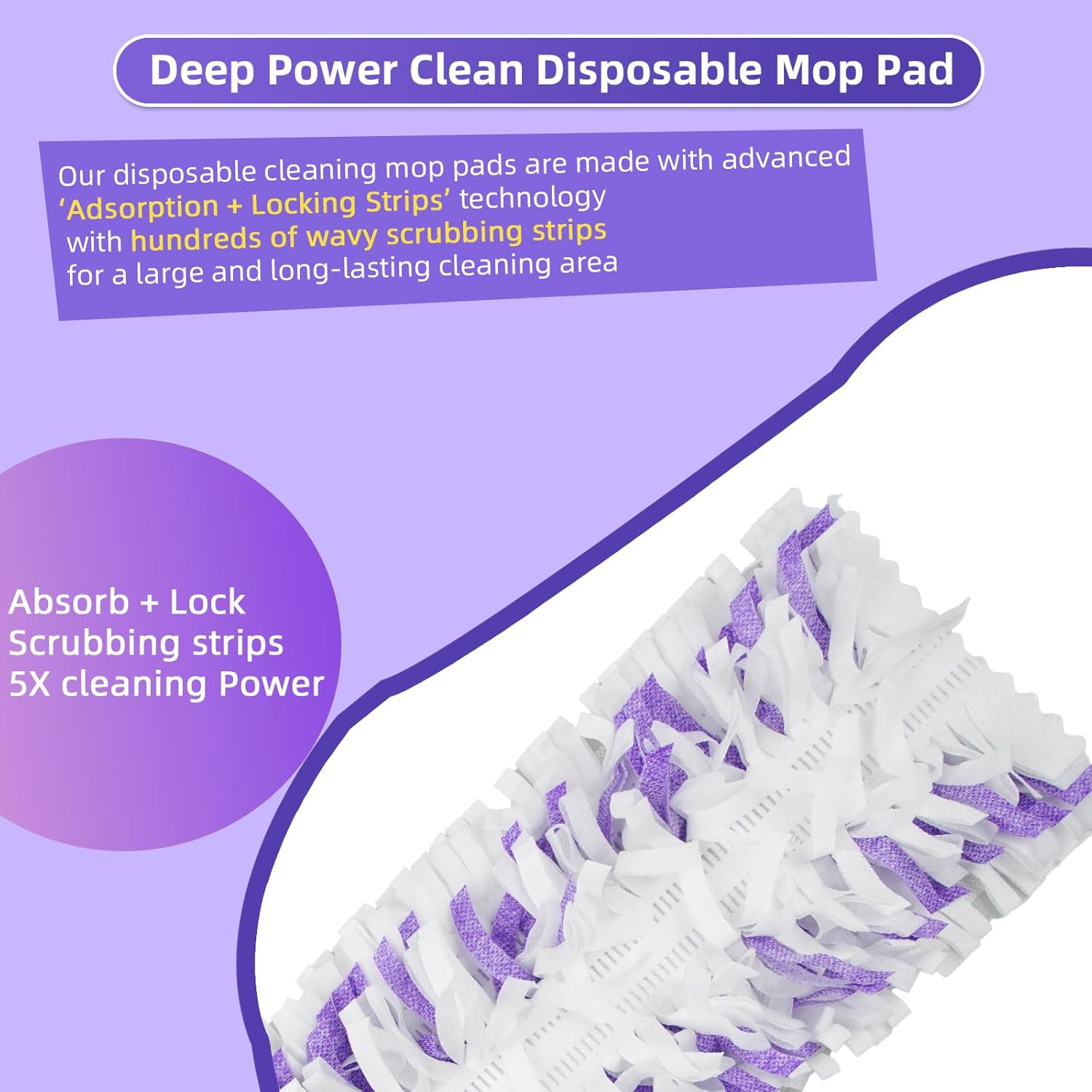 15-Pack Disposable Mopping Pads for Swiffer PowerMop