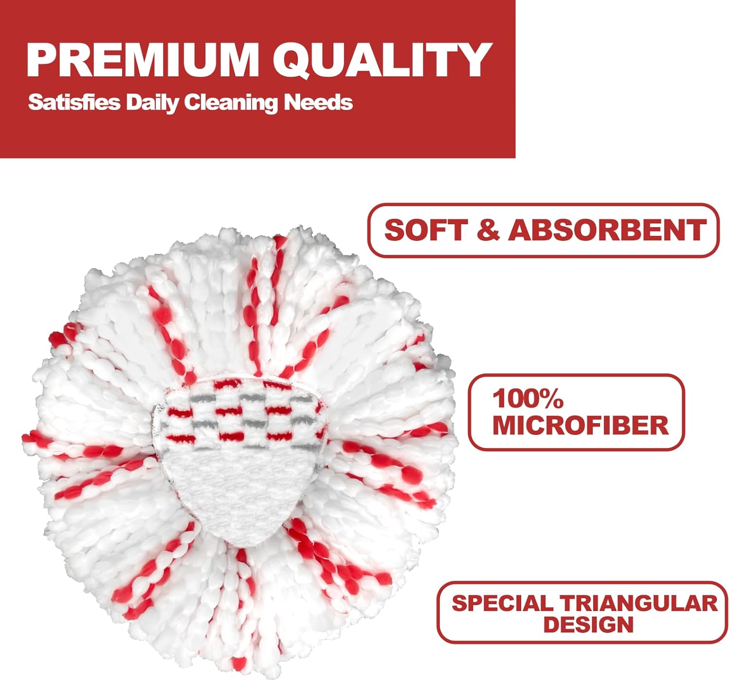 Compact High-Power 40 Mop Head Replacement