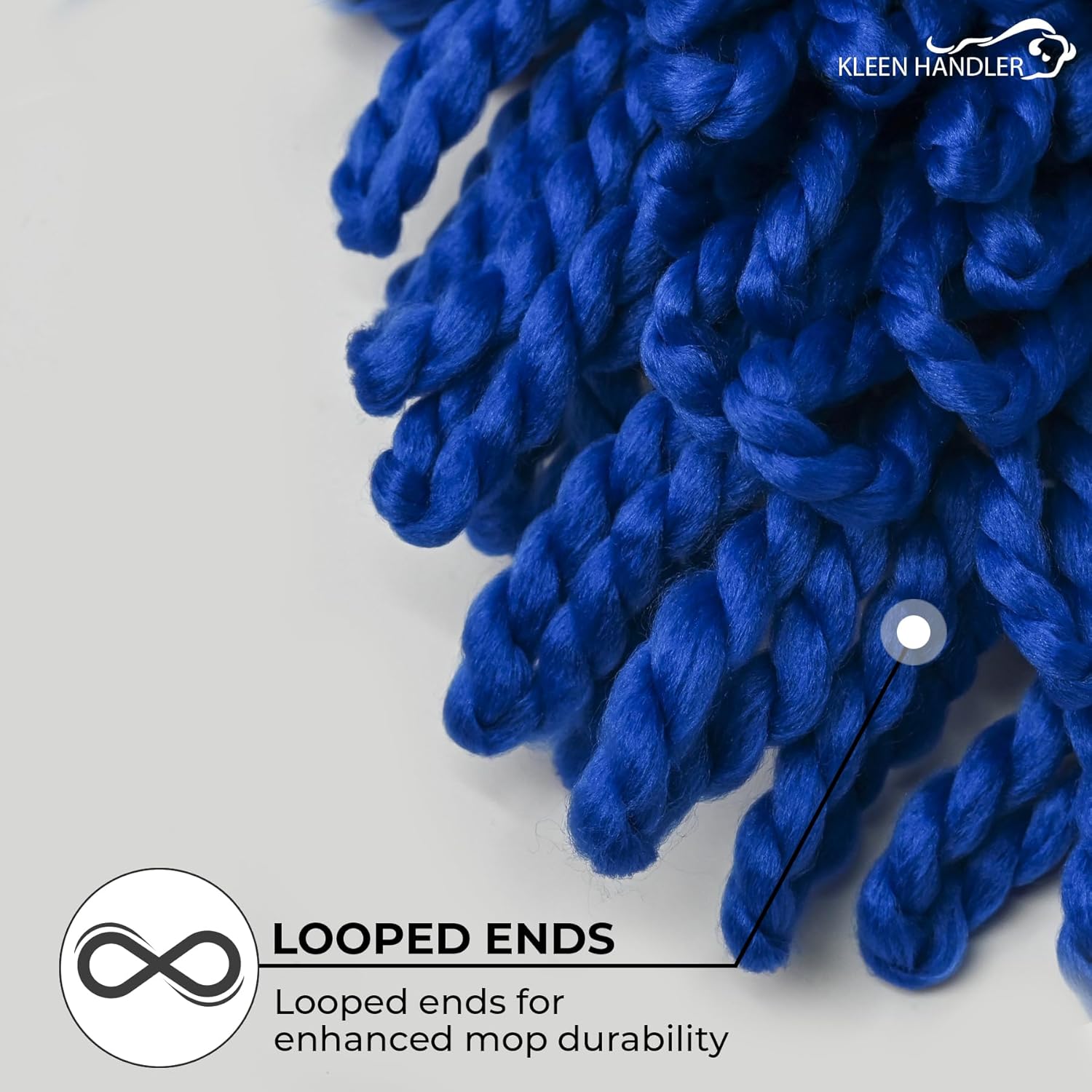 Kleen Handler 24-inch Microfiber Dust Mop Head Replacement Pack of 3