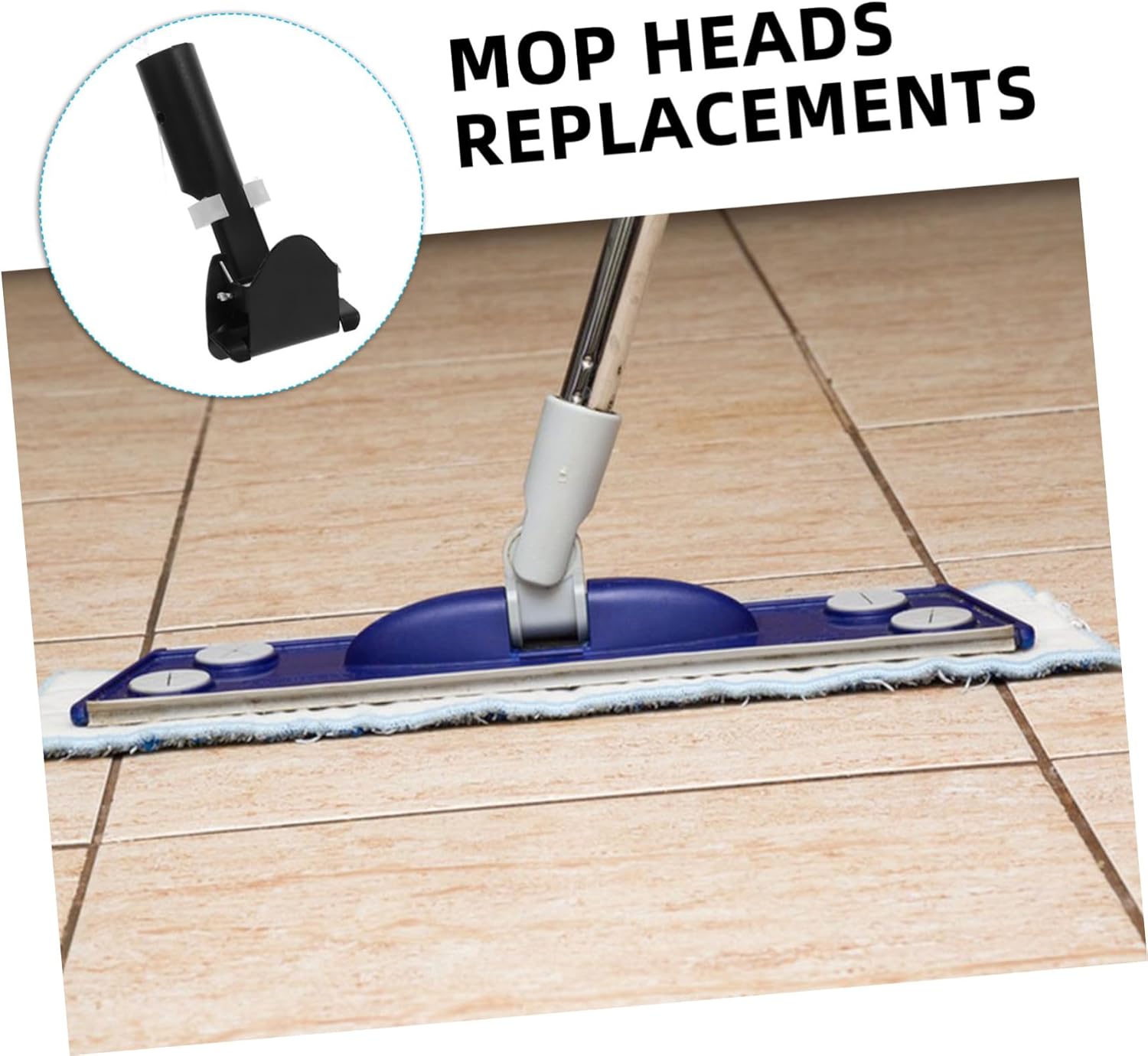 Stainless Steel Mop Rod Clip Replacement Set