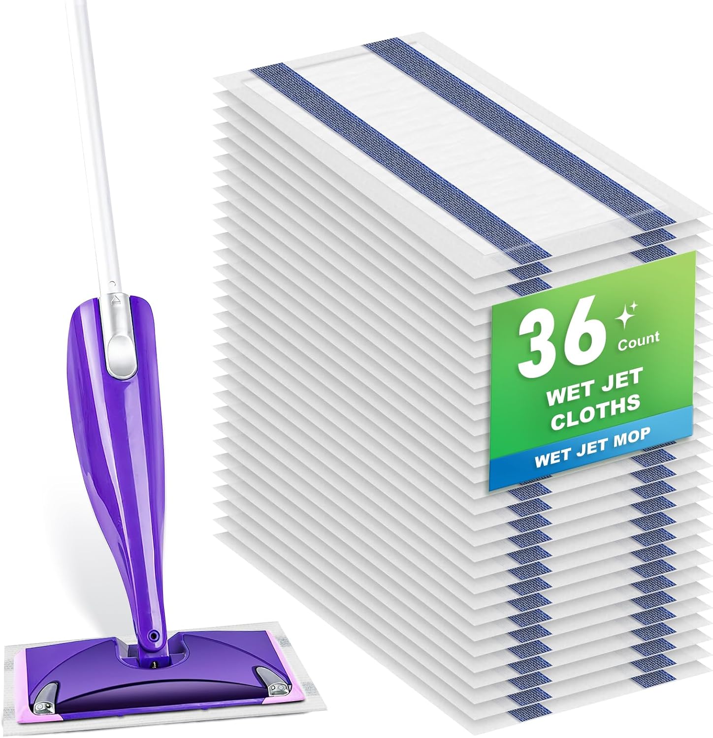 36-Pack Mop Pad Refill for Swiffer Wet Jet Spray Mop