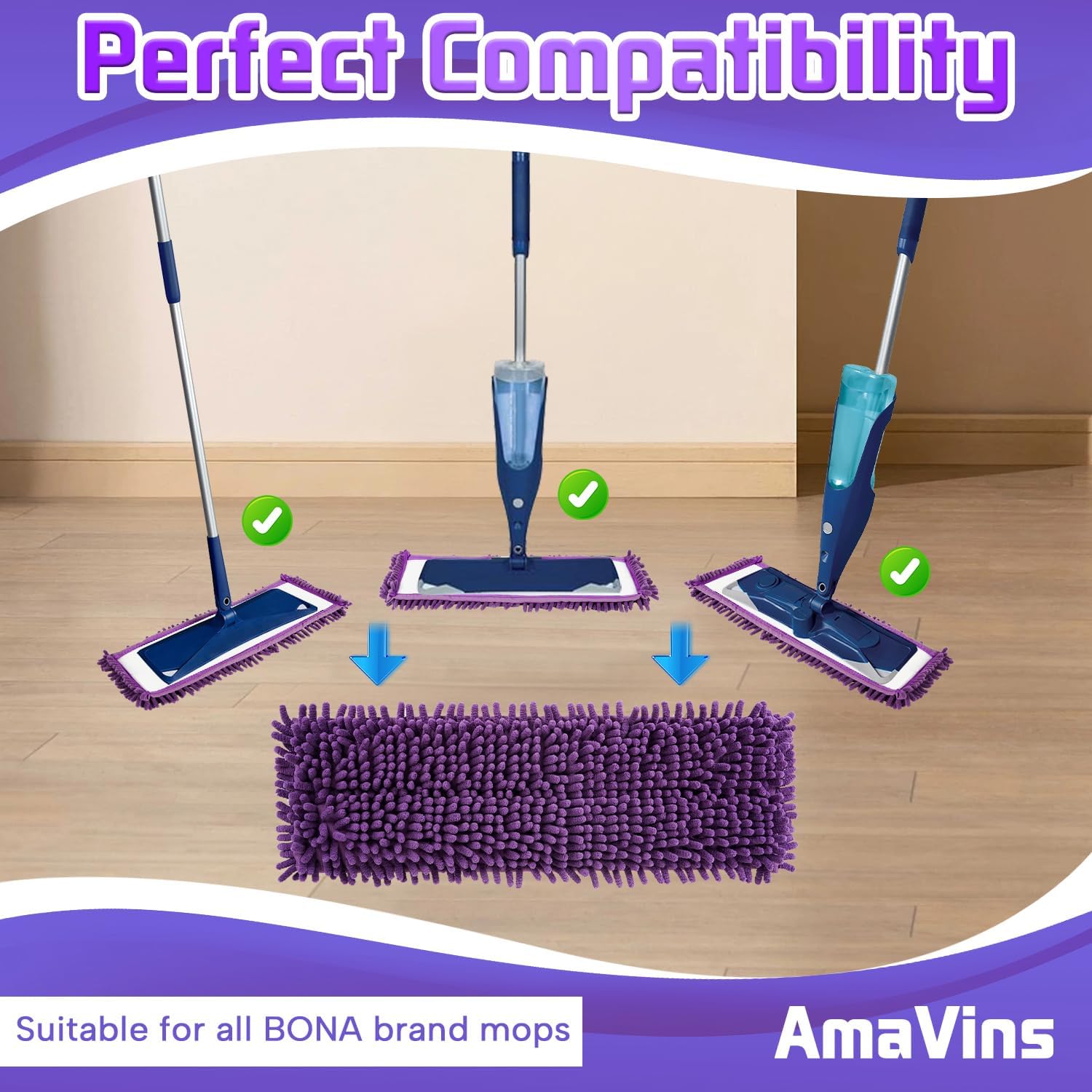 Secure_fmt 2-Piece Pet System Mop Pad