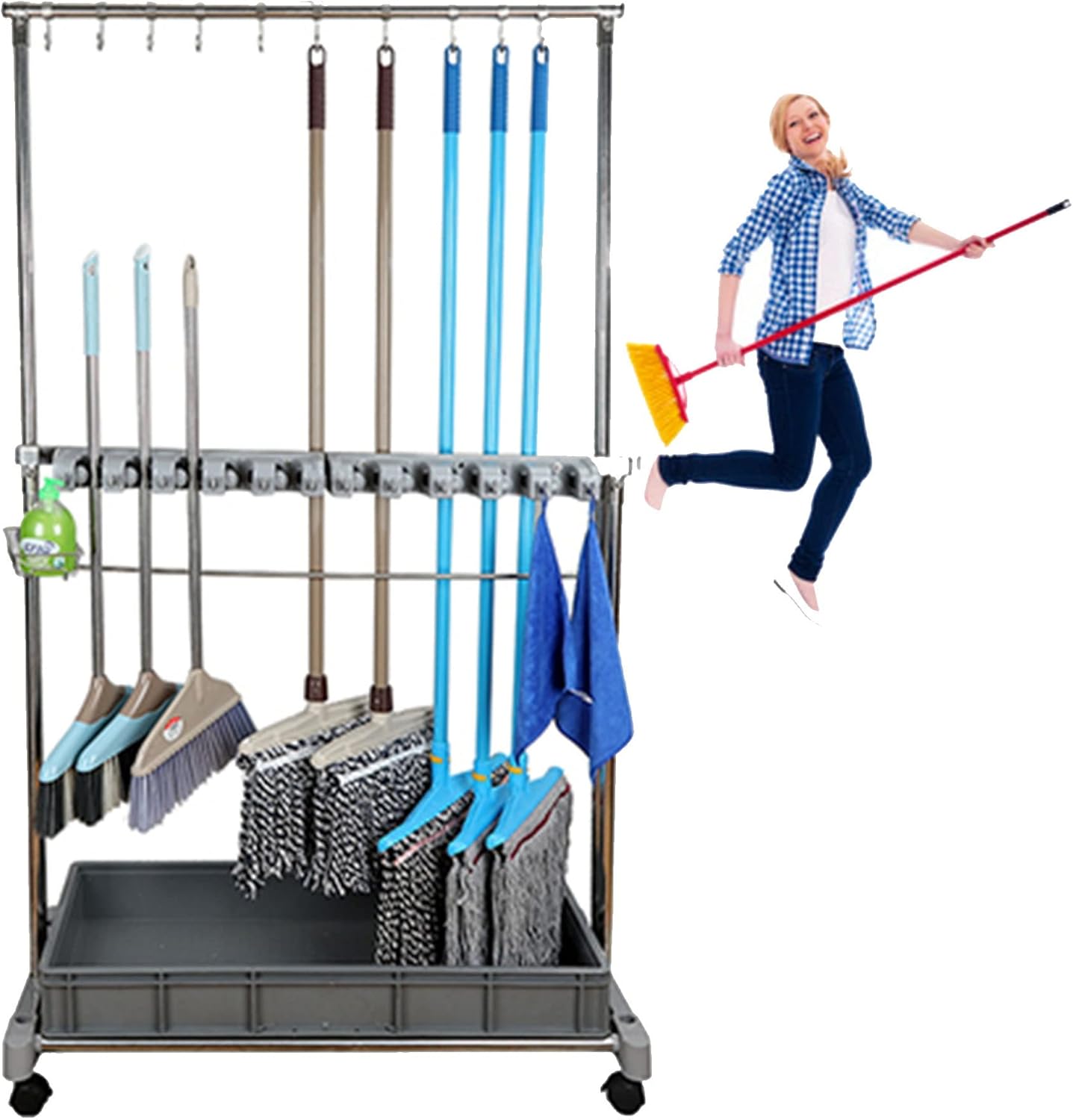 Versatile Mop Holder for Efficient Cleaning