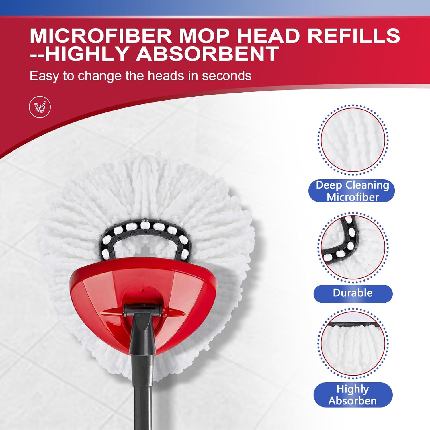 Eco-Friendly Multi-Mention Mop Replacement for Od Cedar 1 Tank System