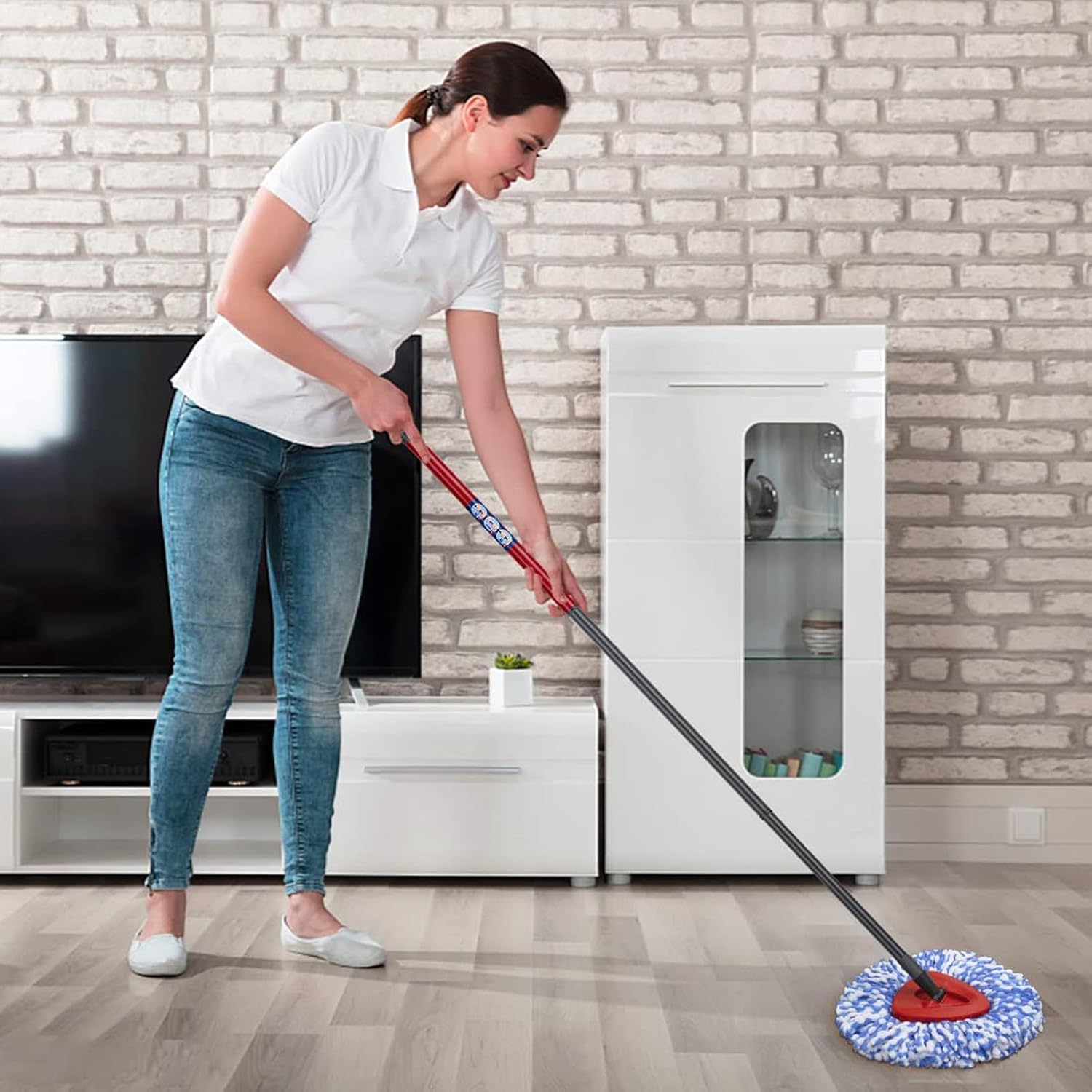 Compact Durable Spin Mop Replacement Base for EasyWring 1 Tank System