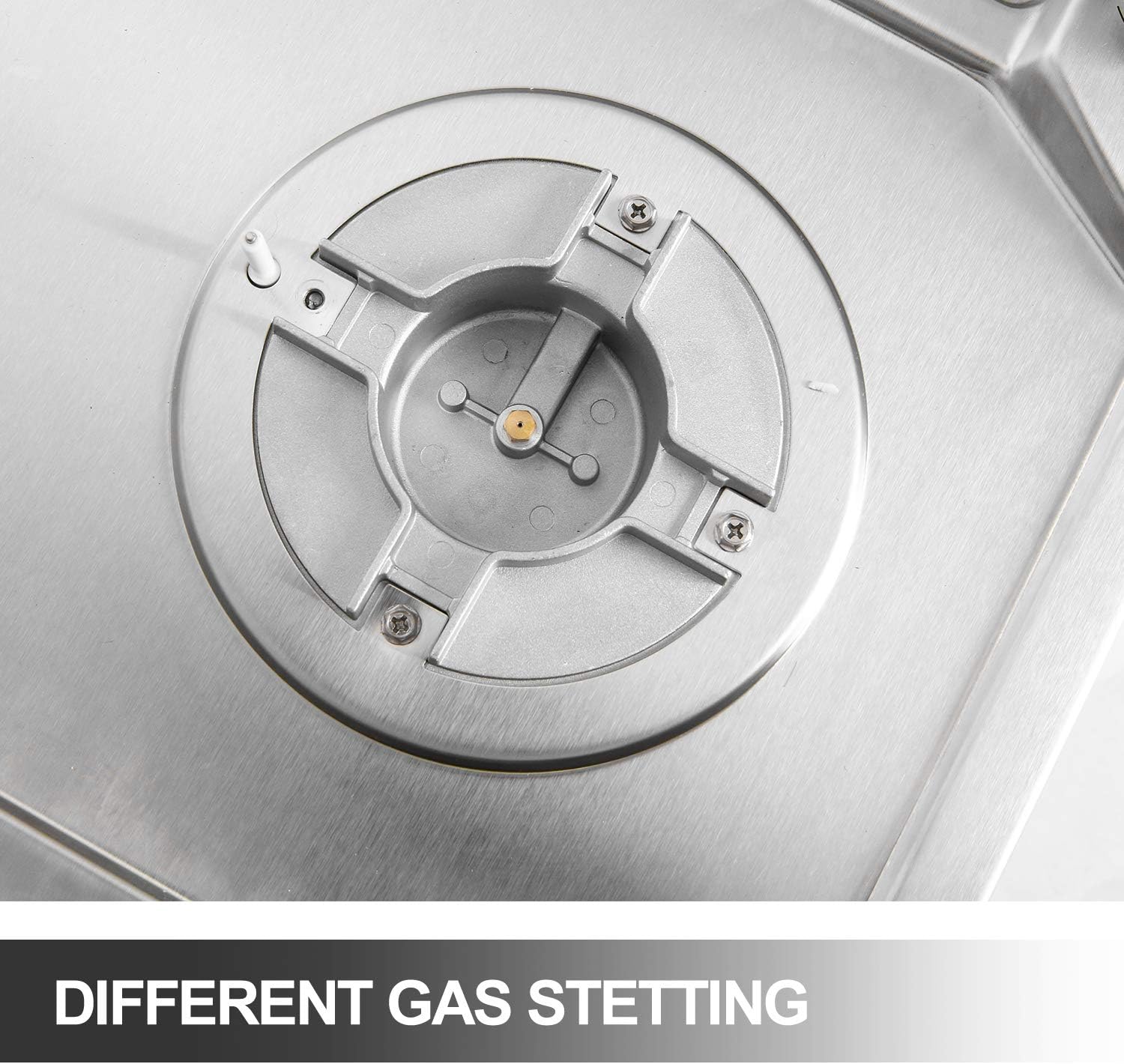 22-inch 4-Burner Built-In Gas Cooktop with NGLPG Conversion