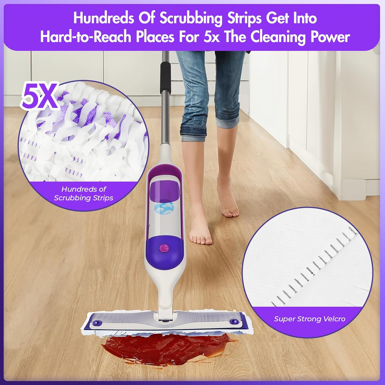 20-Pack Disposable Mopping Pad Refill for Swiffer Power Mop