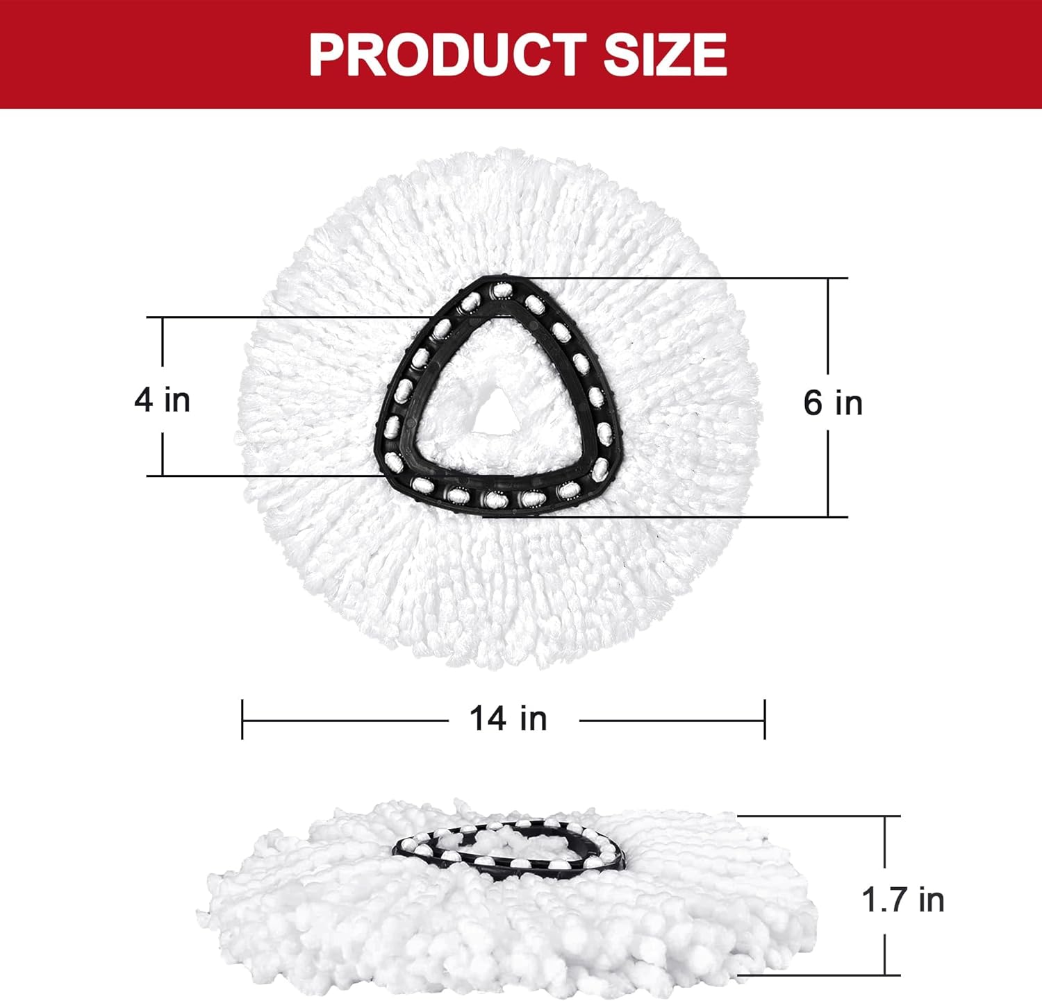 Tidy Monster Easy Wrin Spin Mop Heads Replacement
