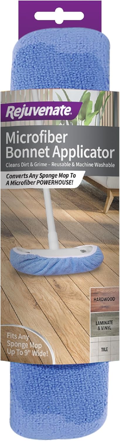 Rejuvenate Microfiber Bonnet Applicator for 9 Sponge Mops