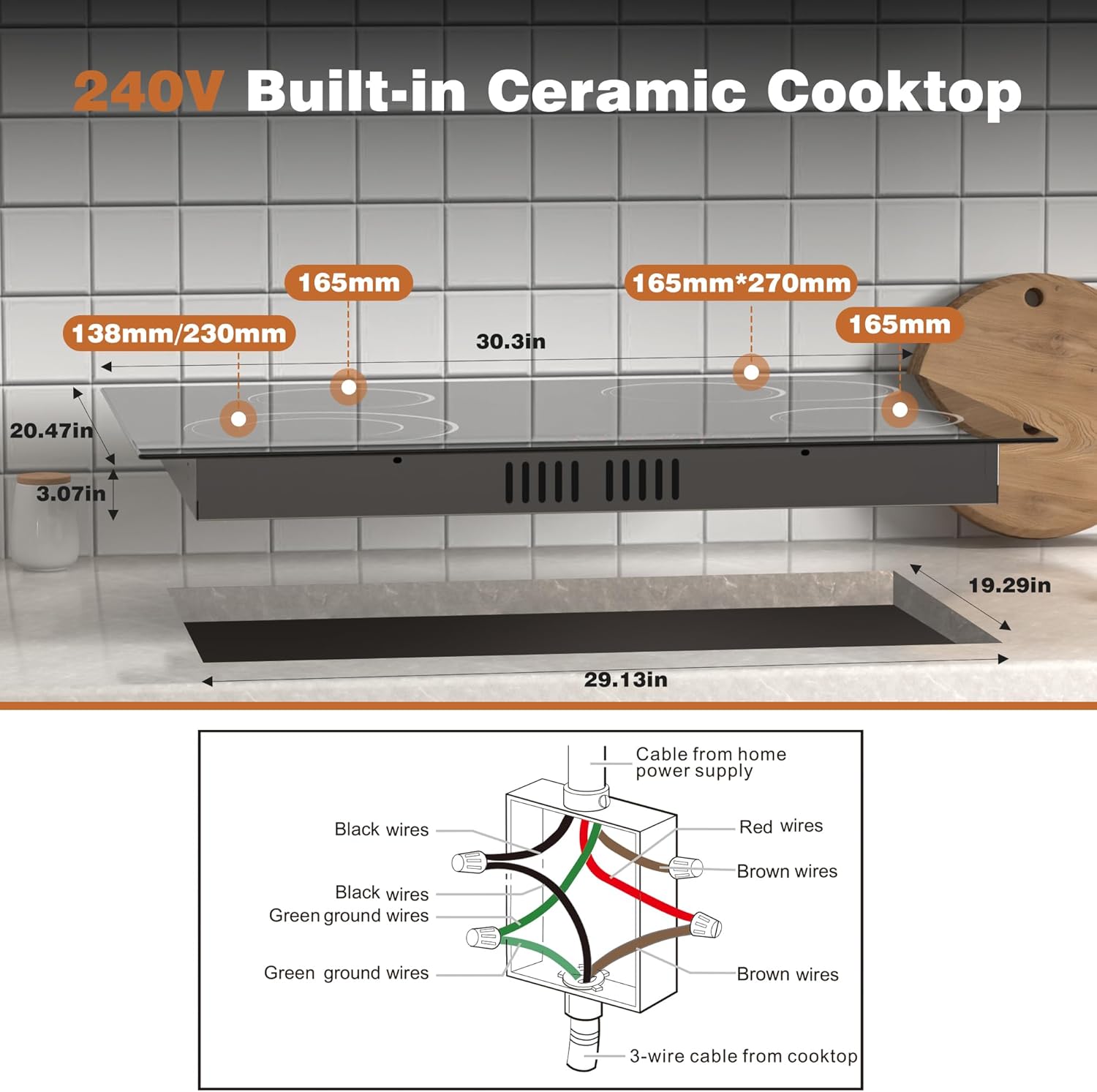 Versatile 30-Inch Electric Cooktop