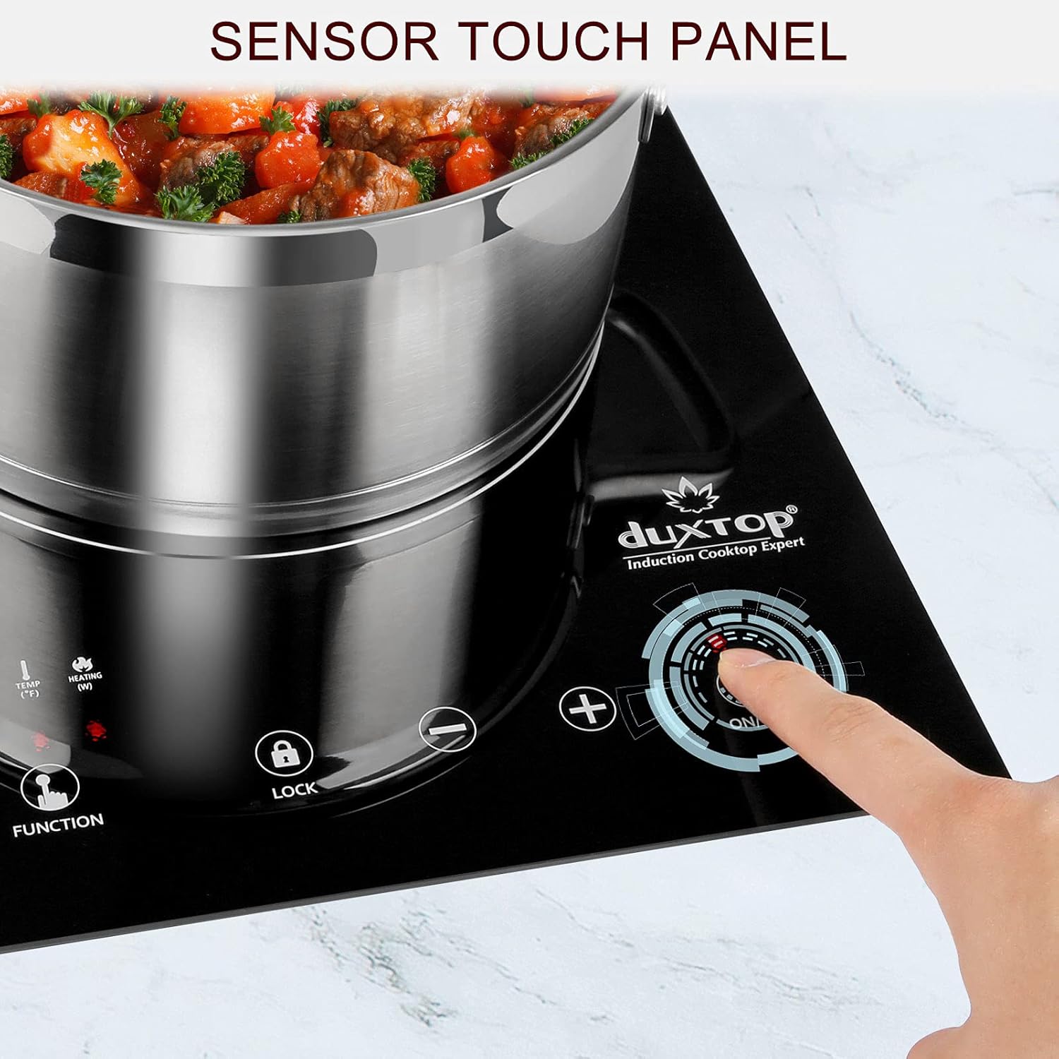 Duxtop Touch-Induction Cooktop Easy Cooking 1800W