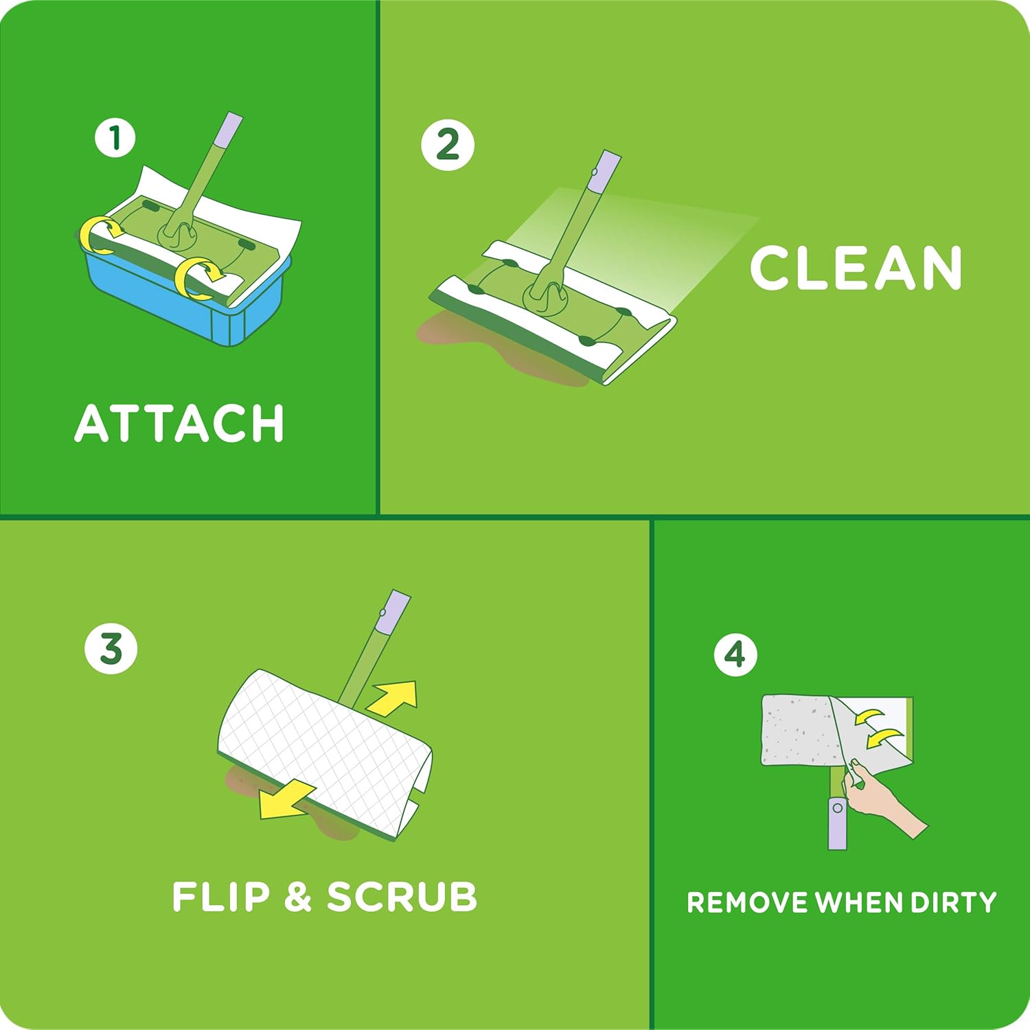 Swiffer Sweep Mop Wet Pads Refill Floor Cleaner 20ct Original