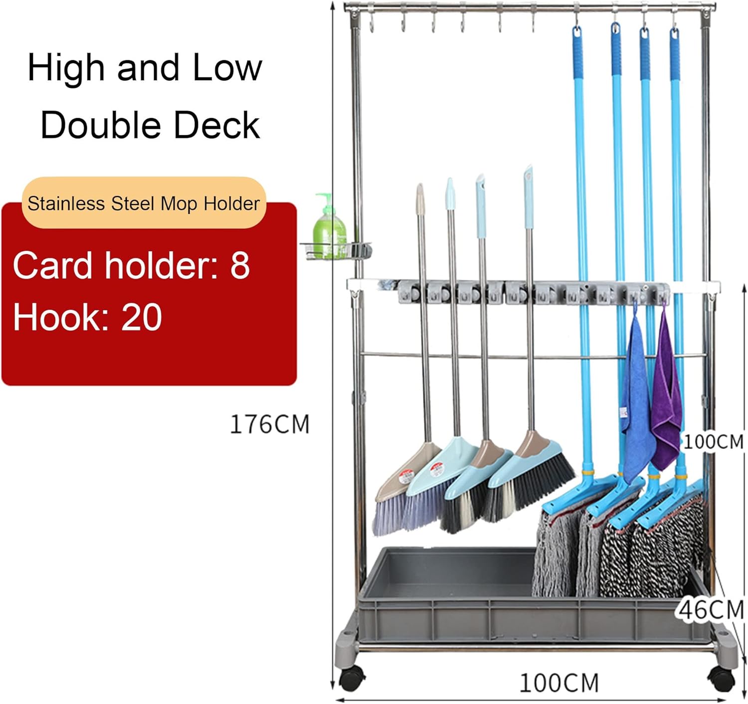 Versatile Mop Holder for Efficient Cleaning