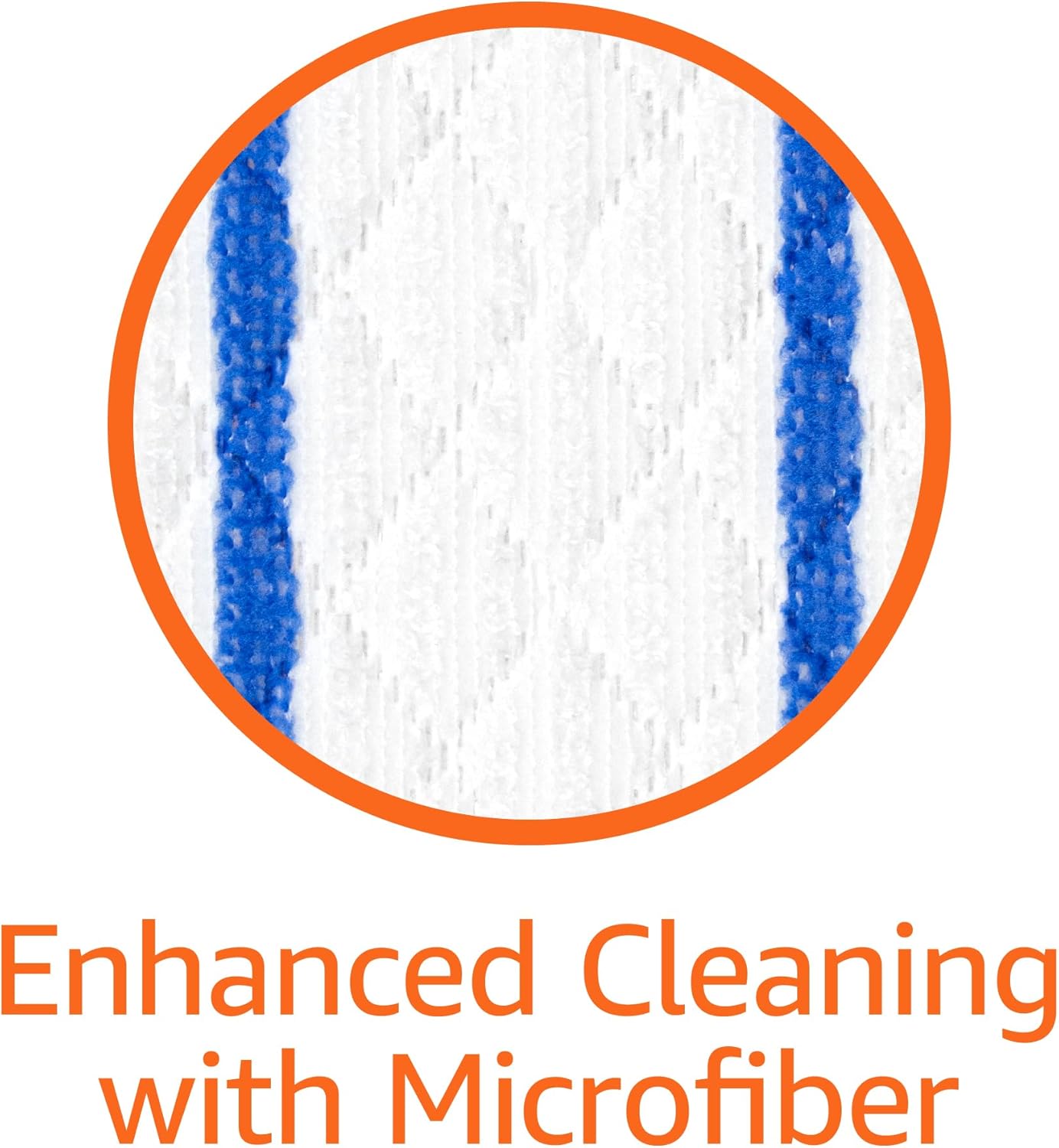 Amazon Basics Mop Heads Replacements - 12 Count Wet Mopping Cloth Refills