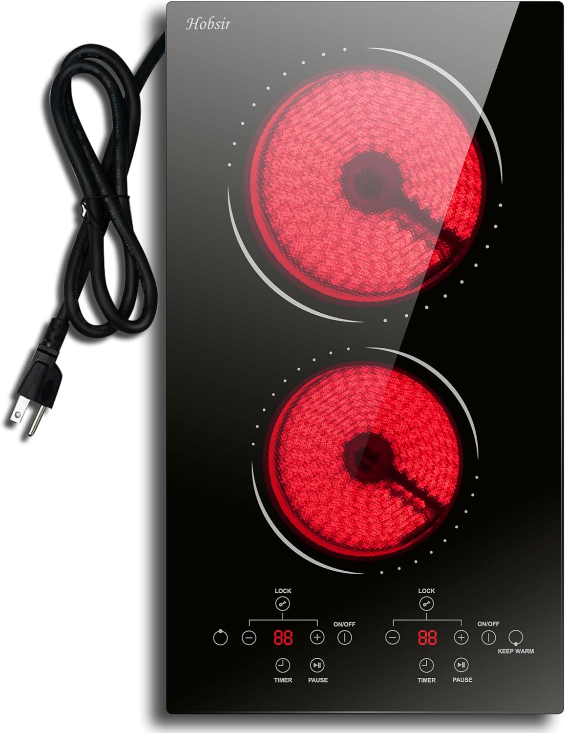 2-Burner Plug-In Electric Cooktop