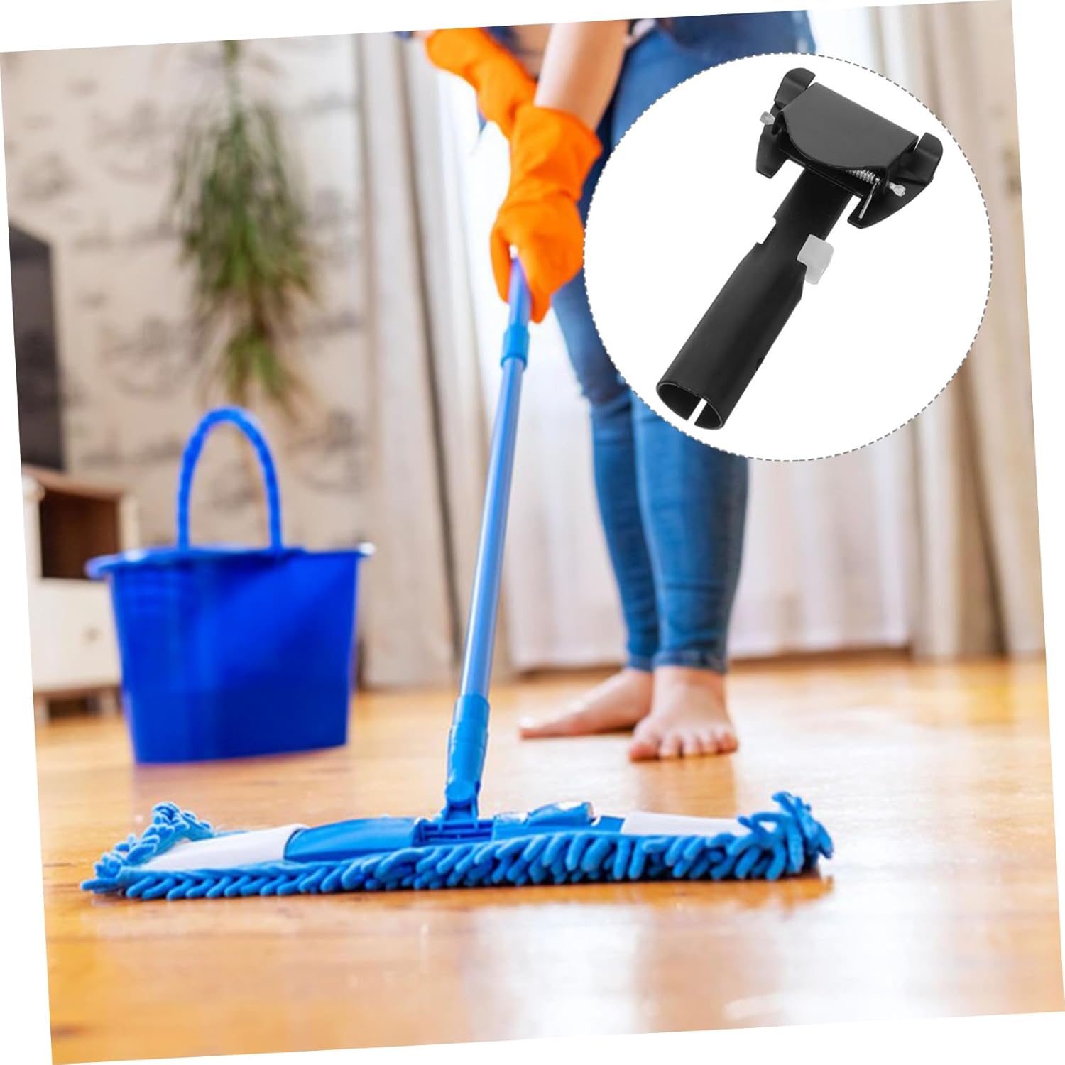 Stainless Steel Mop Rod Clip Replacement Set