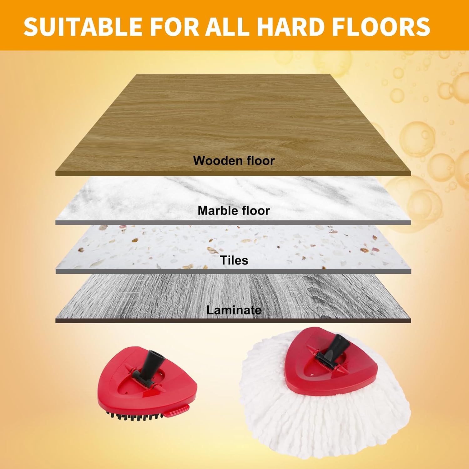 Microfiber Mop Heads for YZJAJZY 1 Tank Spin Mop