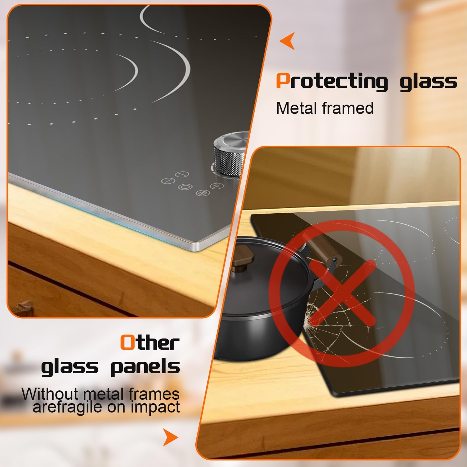 Hobsir 30-Inch Electric Cooktop with Knob Control