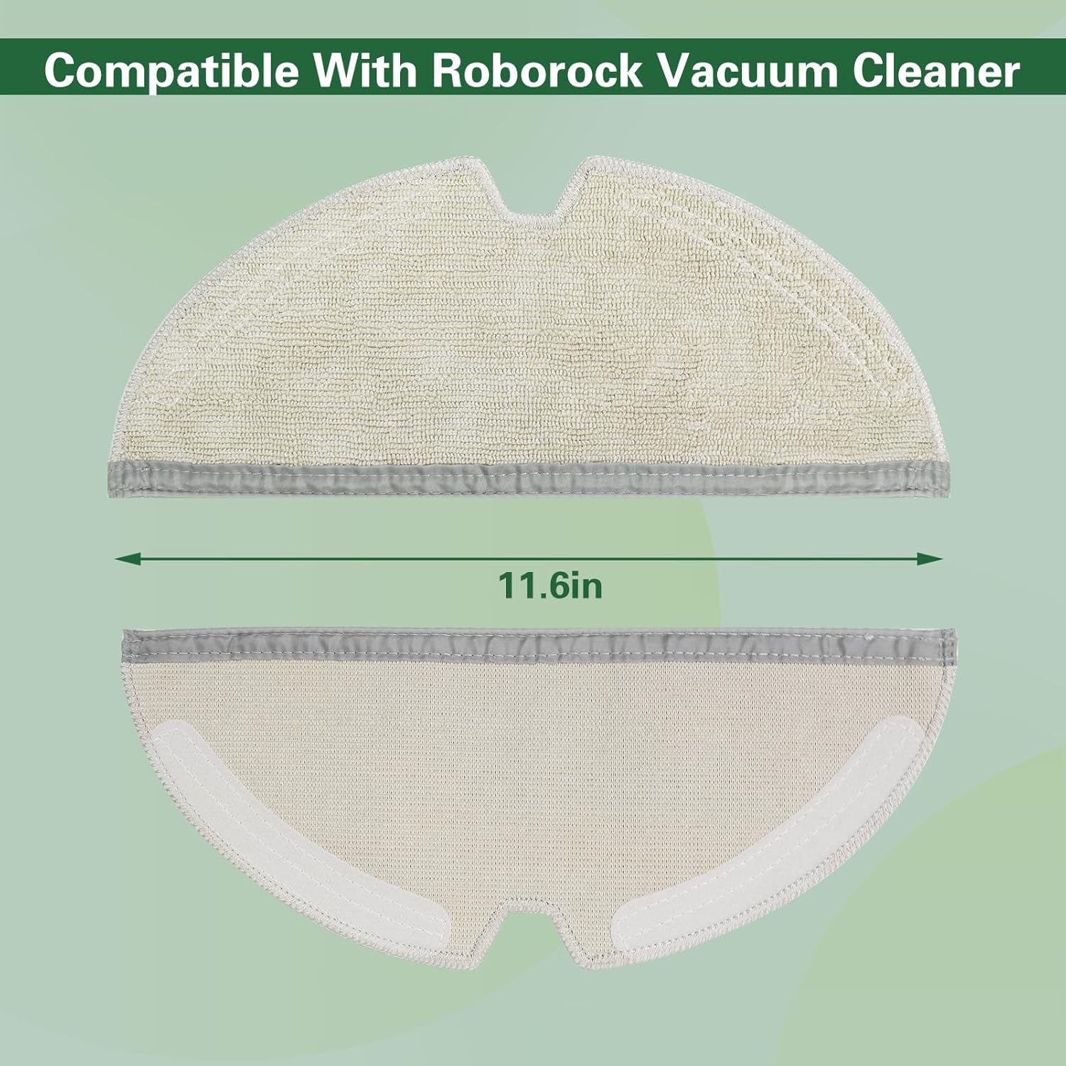 VIEWALL 6-Piece Reusable Microfiber Mop Cloth Set