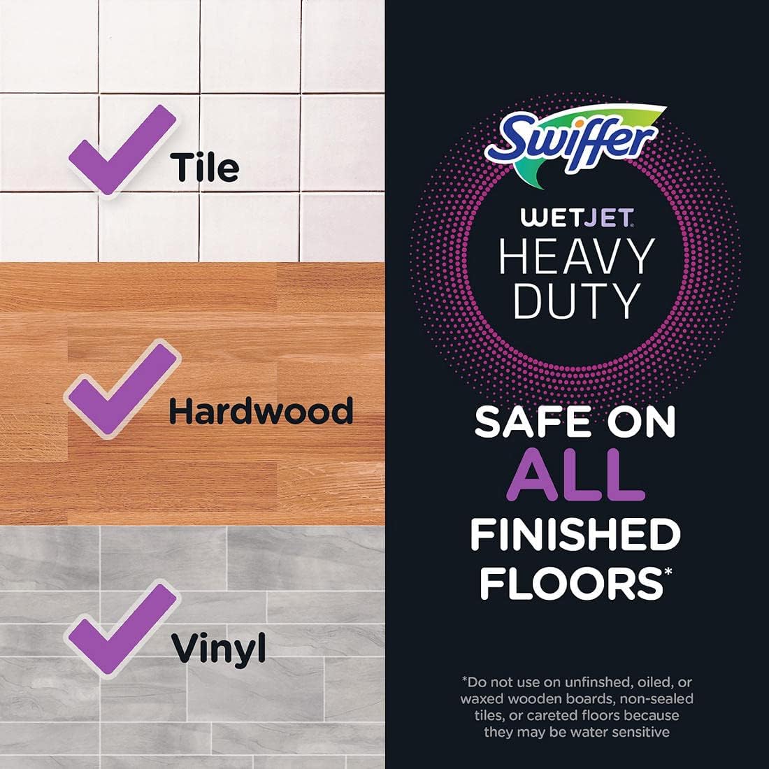 Swiffer WetJet Heavy-Duty Mopping Pad Refill - 30 Count for Scrubbing Power