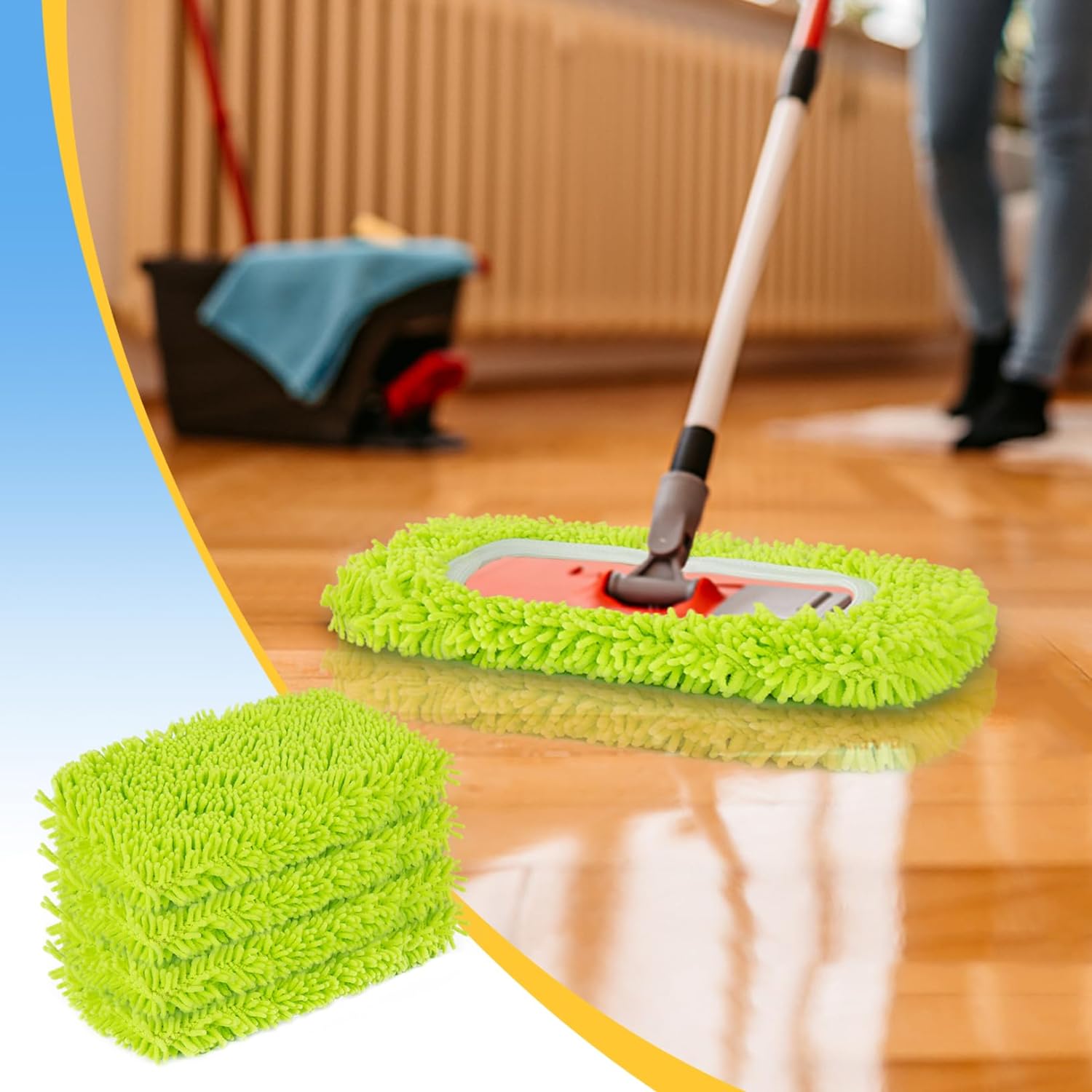 Unoutur Reusable Dry Sweeping Cloths for Swiffer Mops