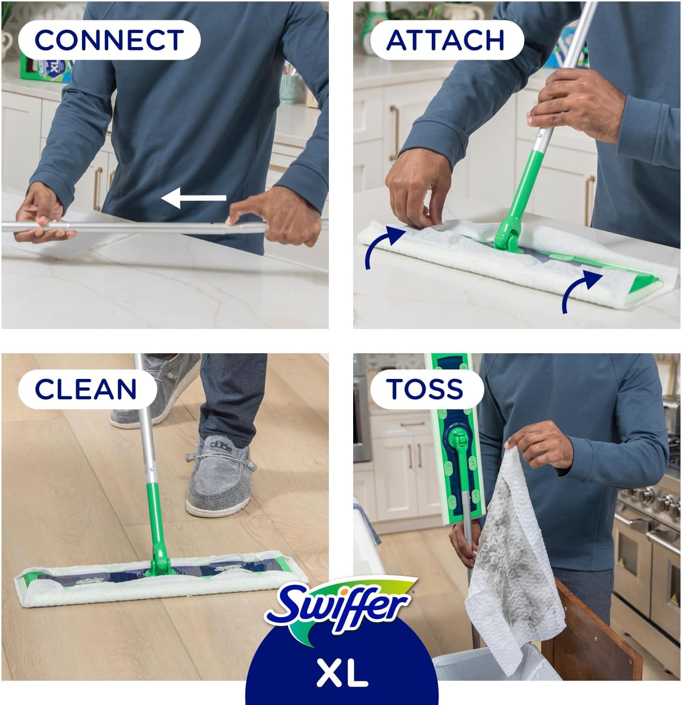 Swiffer XL Mop Broom Set All-Purpose Cleaner