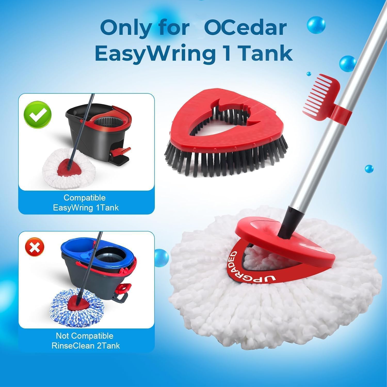 Ultimate Easy Replaceable Spin Mop Head for WAKAYOYO Microfiber Spin Mop