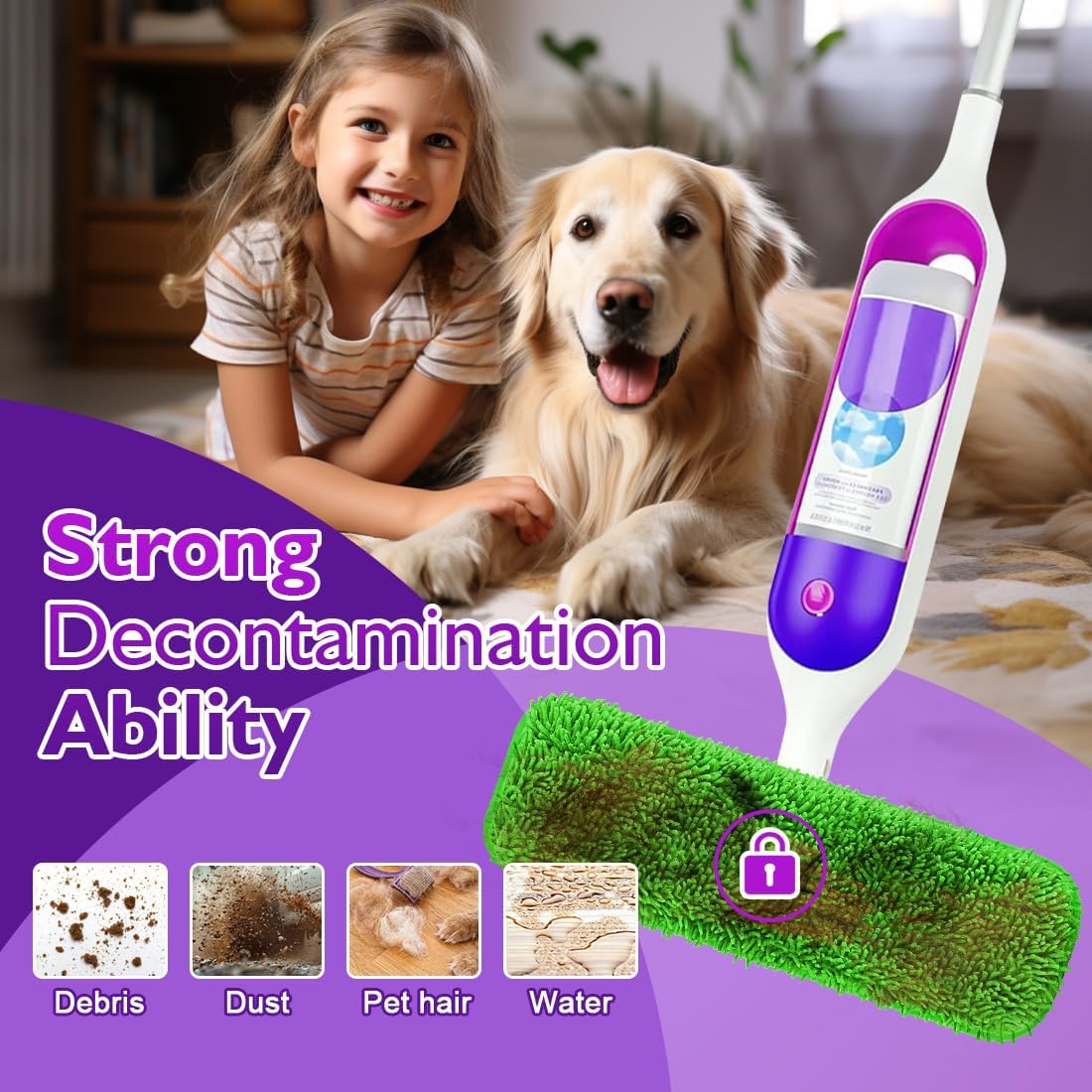 Reusable Mop Pads - Gentle on Floors Perfect for Pets