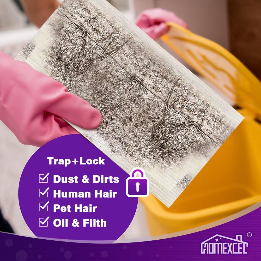 HOMEXCEL - Durable Dry Floor Mop Pads Swiffer WetJet Compatible