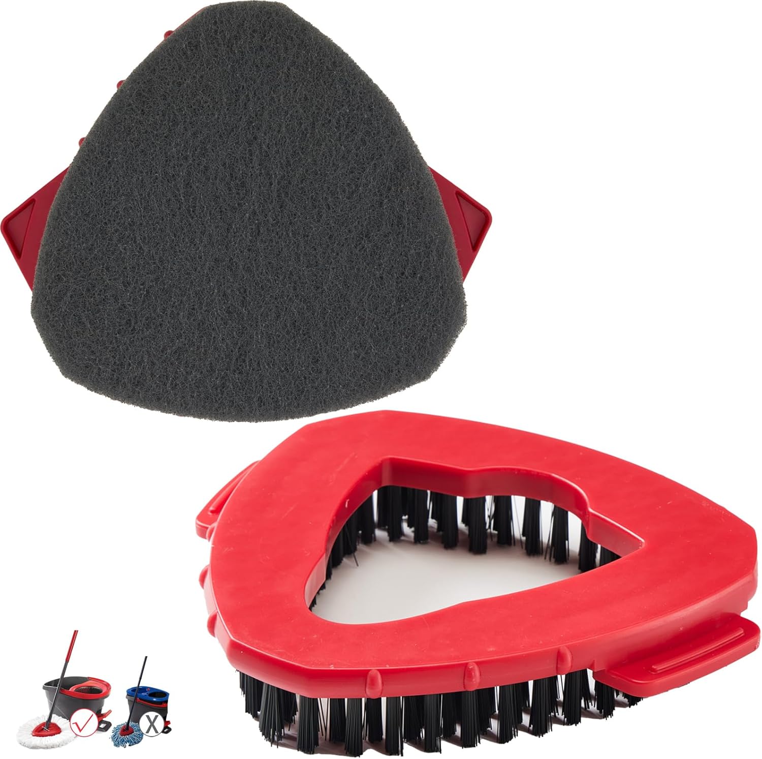 Scrub Brush Attachment for O Cedar Spin Mop 1 Tank System