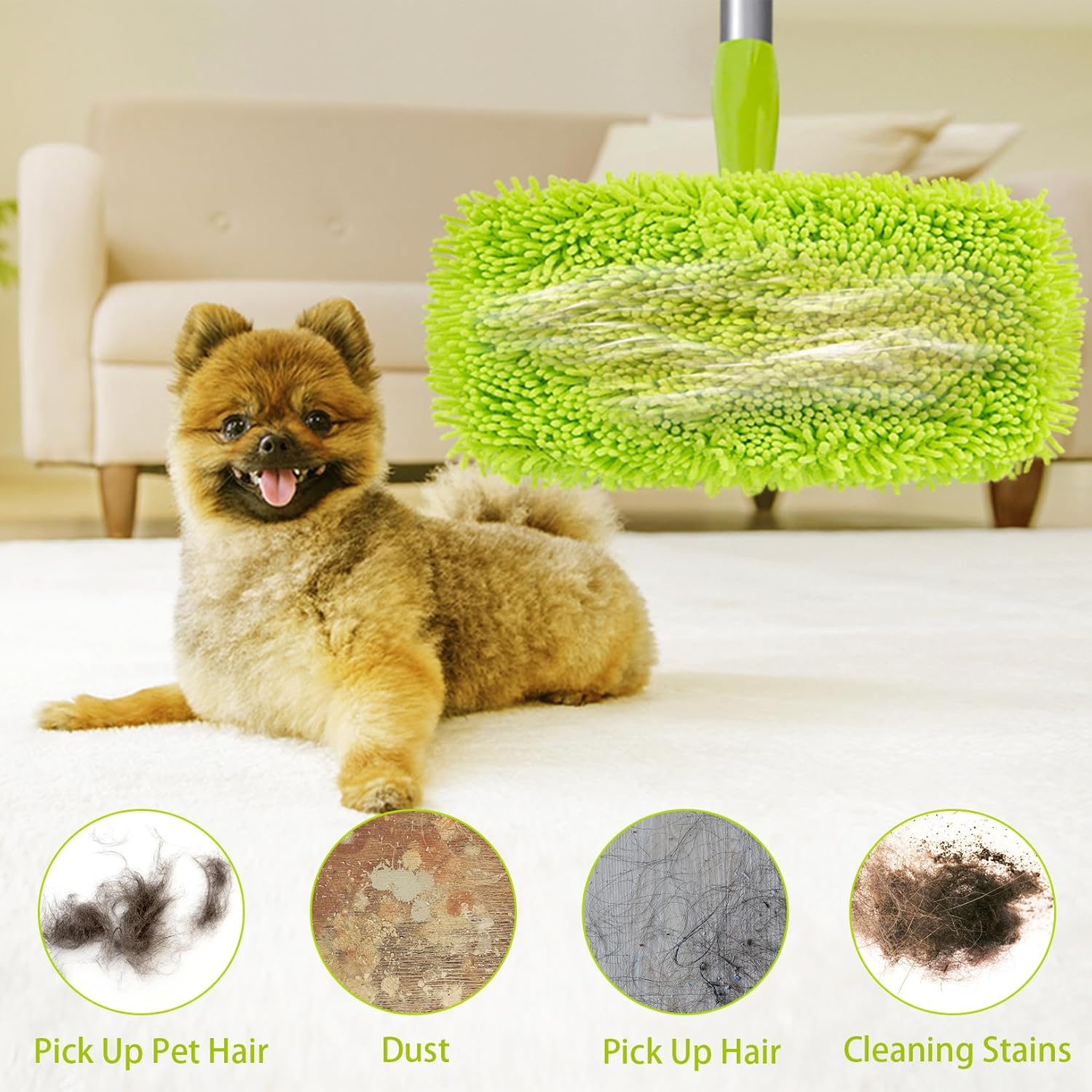 Unoutur Reusable Dry Sweeping Cloths for Swiffer Mops