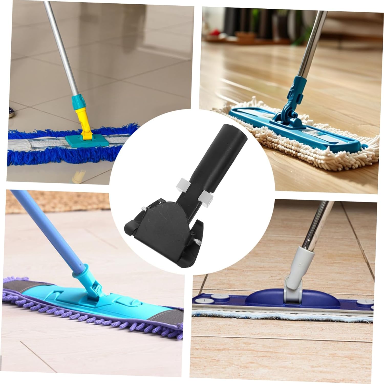 Stainless Steel Mop Rod Clip Replacement Set