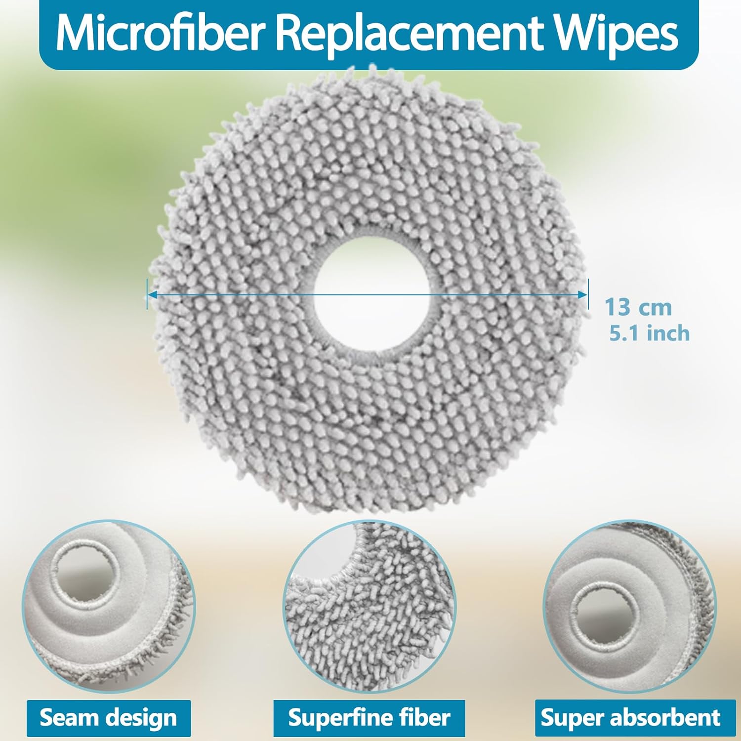KGC Roborock Mop Pad Compatible Set