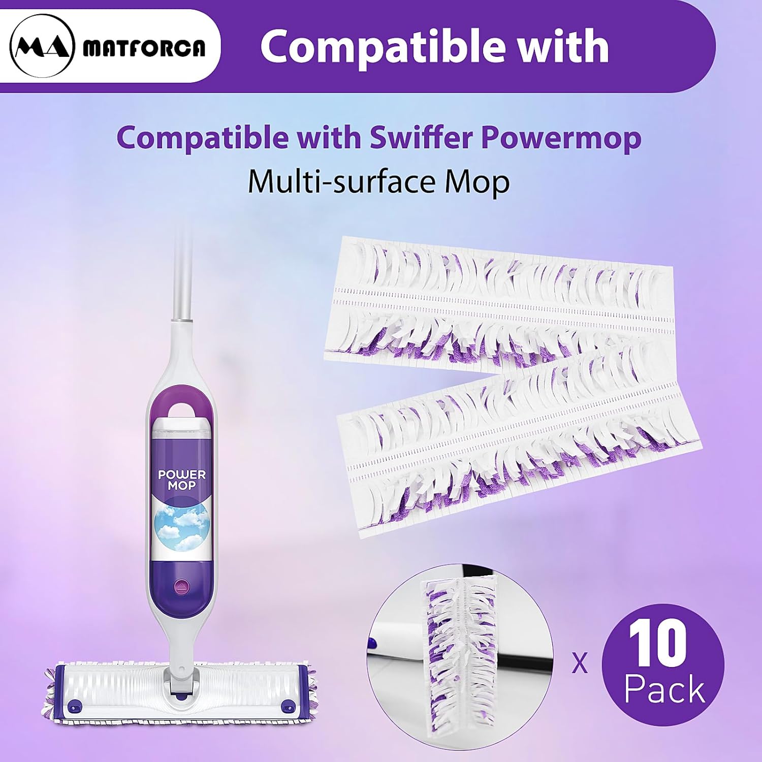 10-Pack Disposable Power Mop Pads