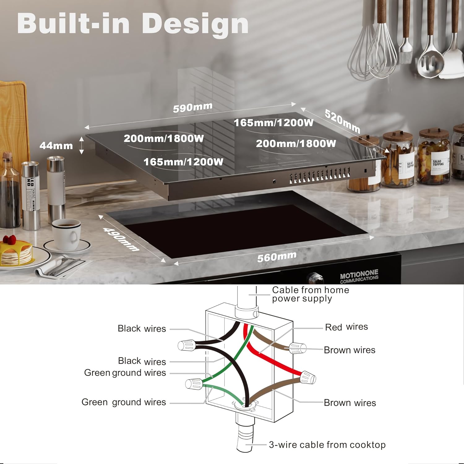 Fast-Burner Electric Cooktop with Timer Function