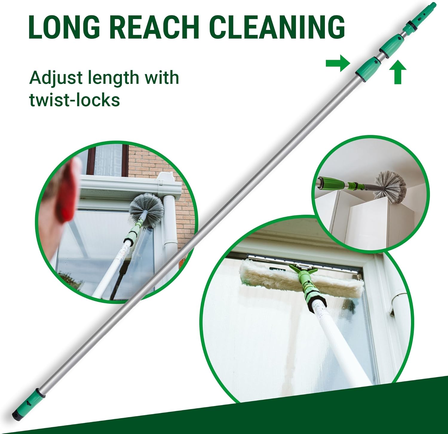 Quick Easy Aluminum Mop Pole