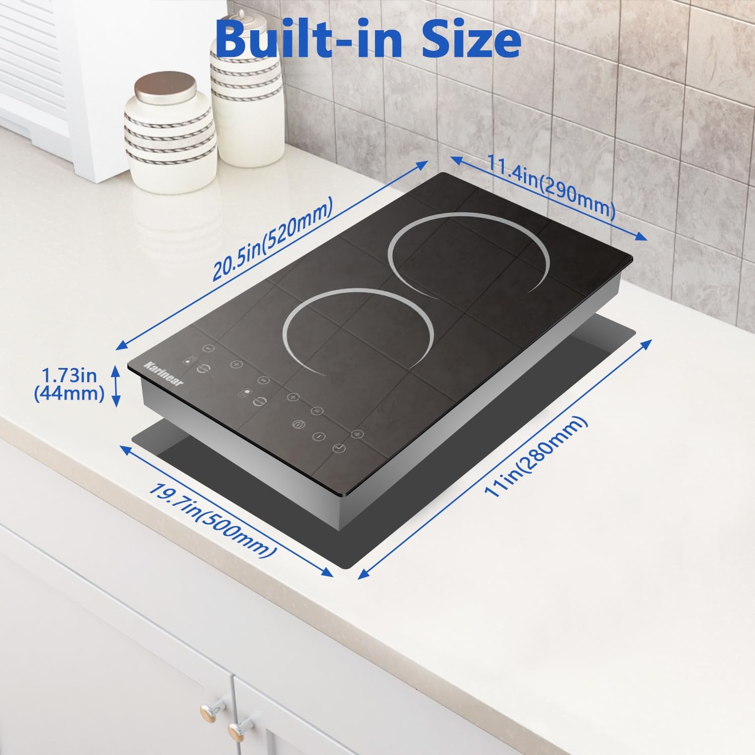 Easy Setup 2-Burner 110V Electric Cooktop