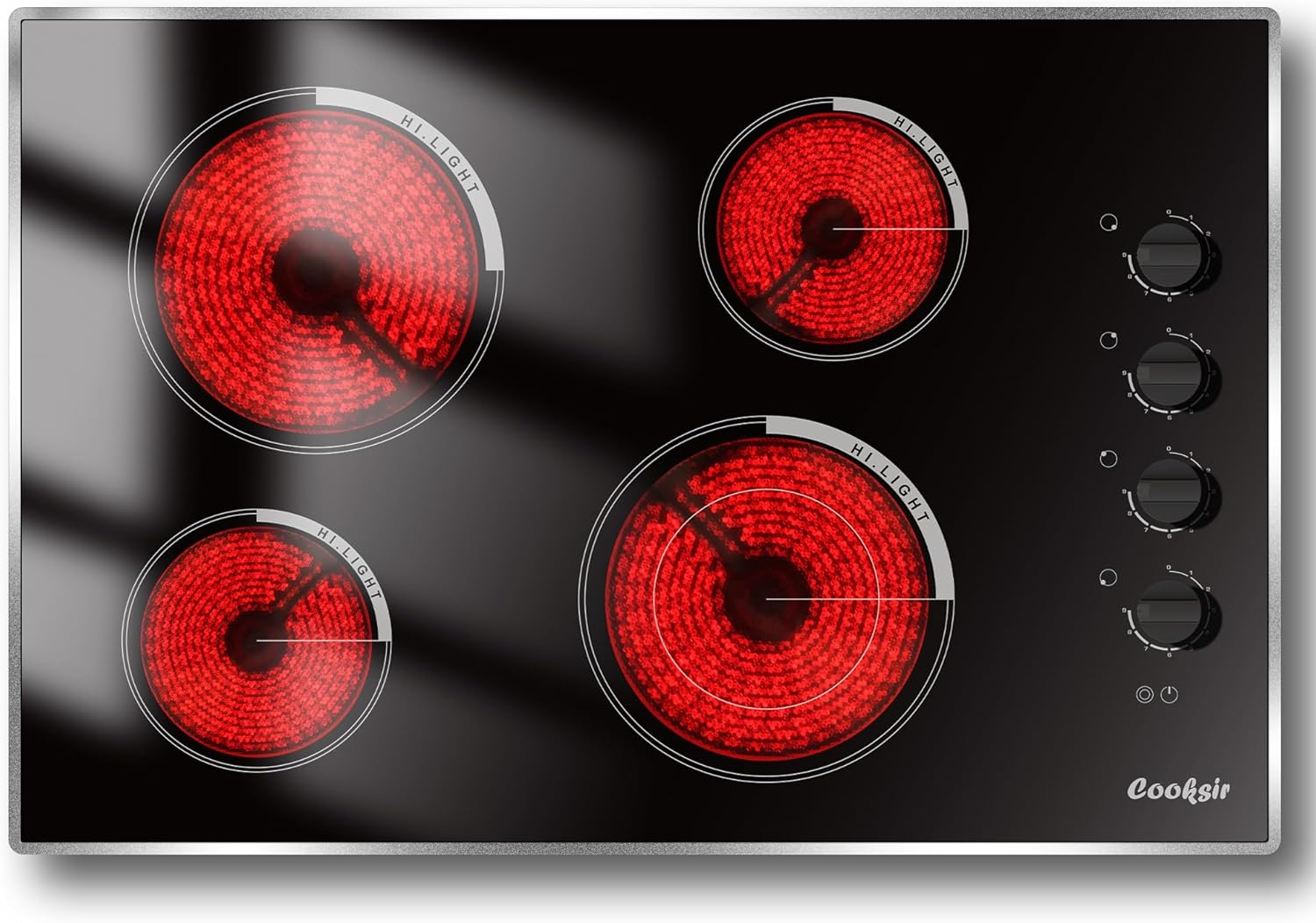Cooksir Built-in Electric Cooktop 4 Burner 7400W