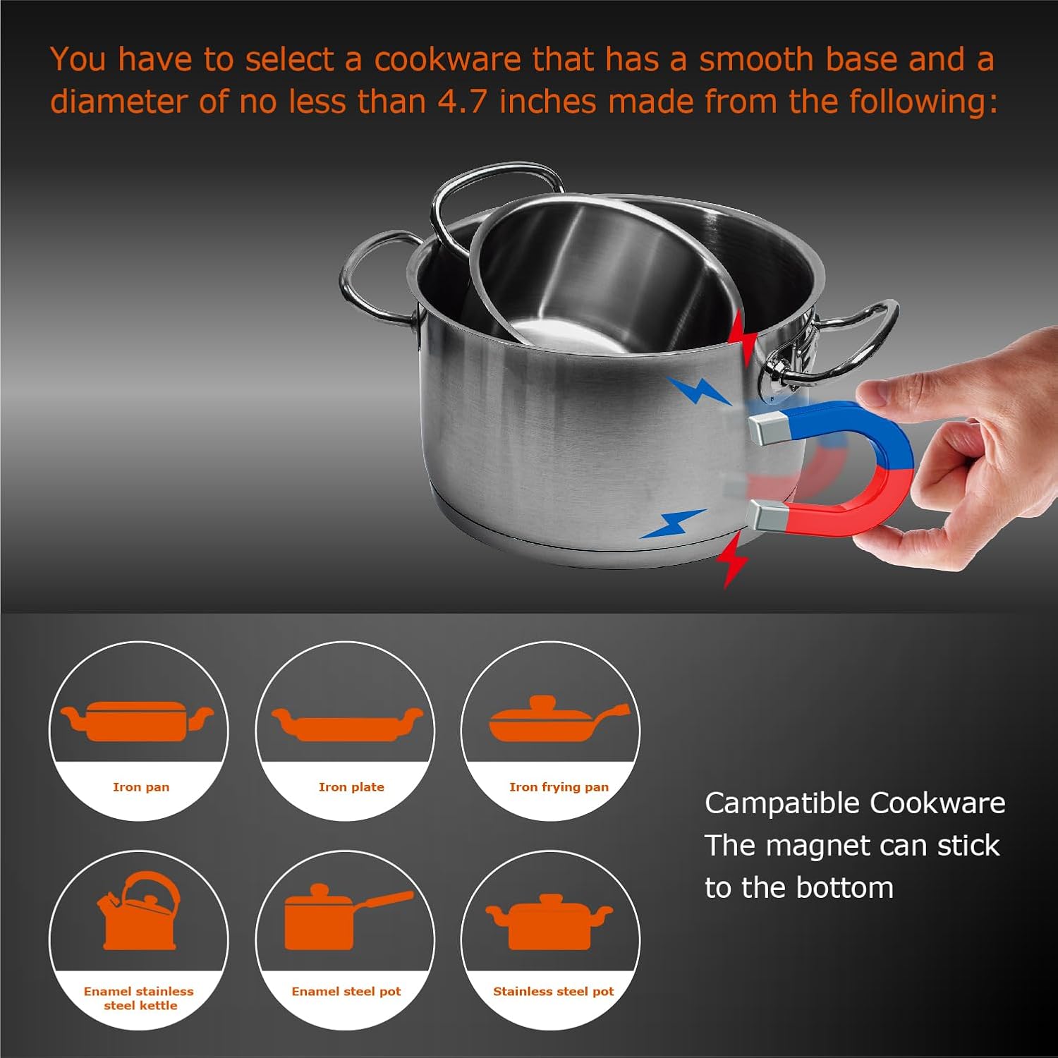 Bigoods 30 Series 4-Burner Induction Cooktop