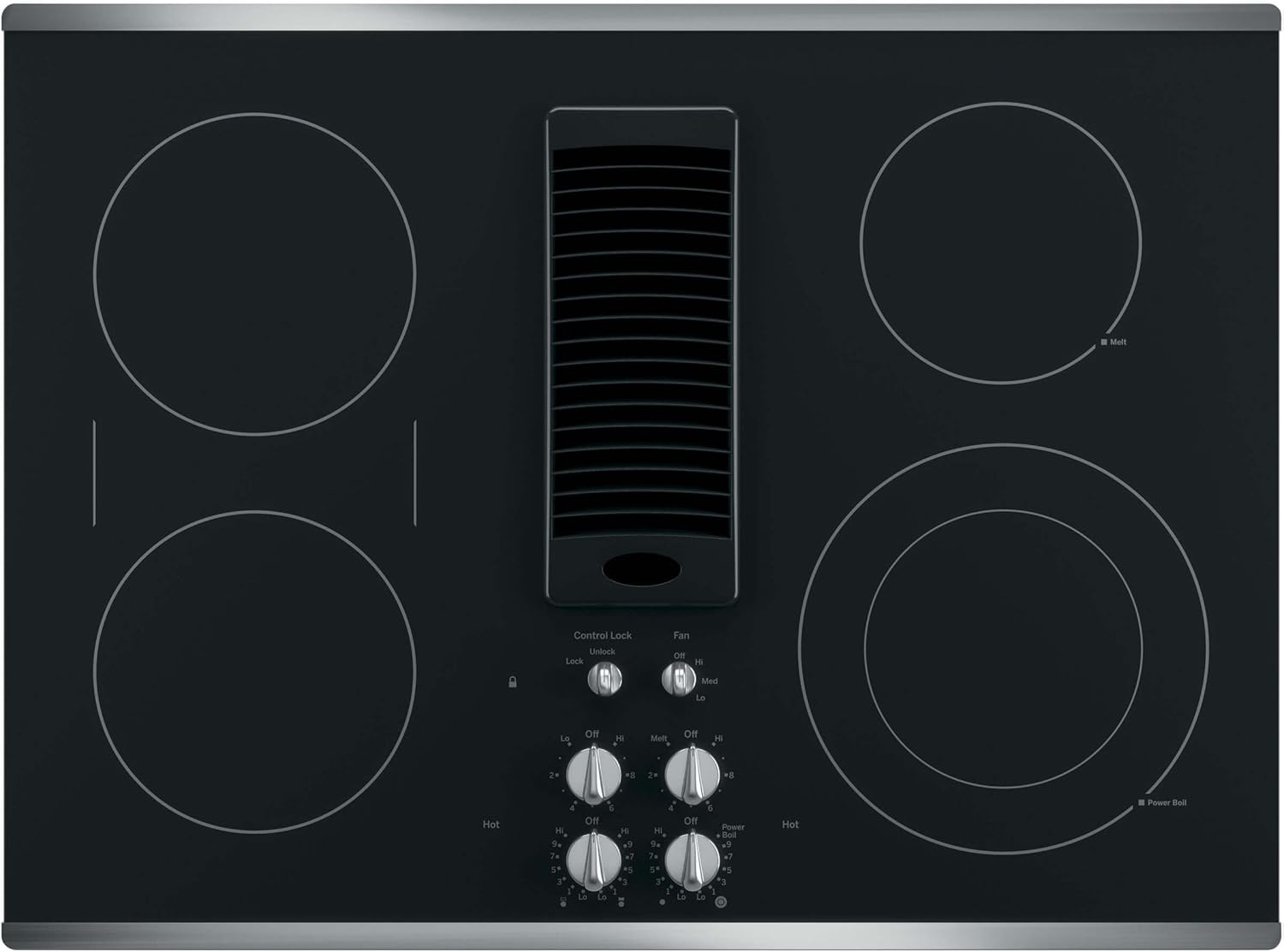 Convenient Efficient GE Profile Downdraft Cooktop
